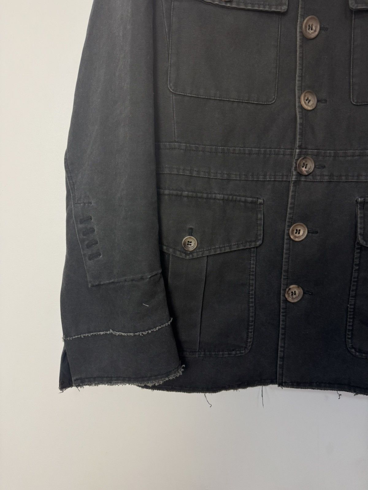 John Galliano Archive John Galliano Black Light Cotton Military Jacket Size US M / EU 48-50 / 2 - 7 Thumbnail