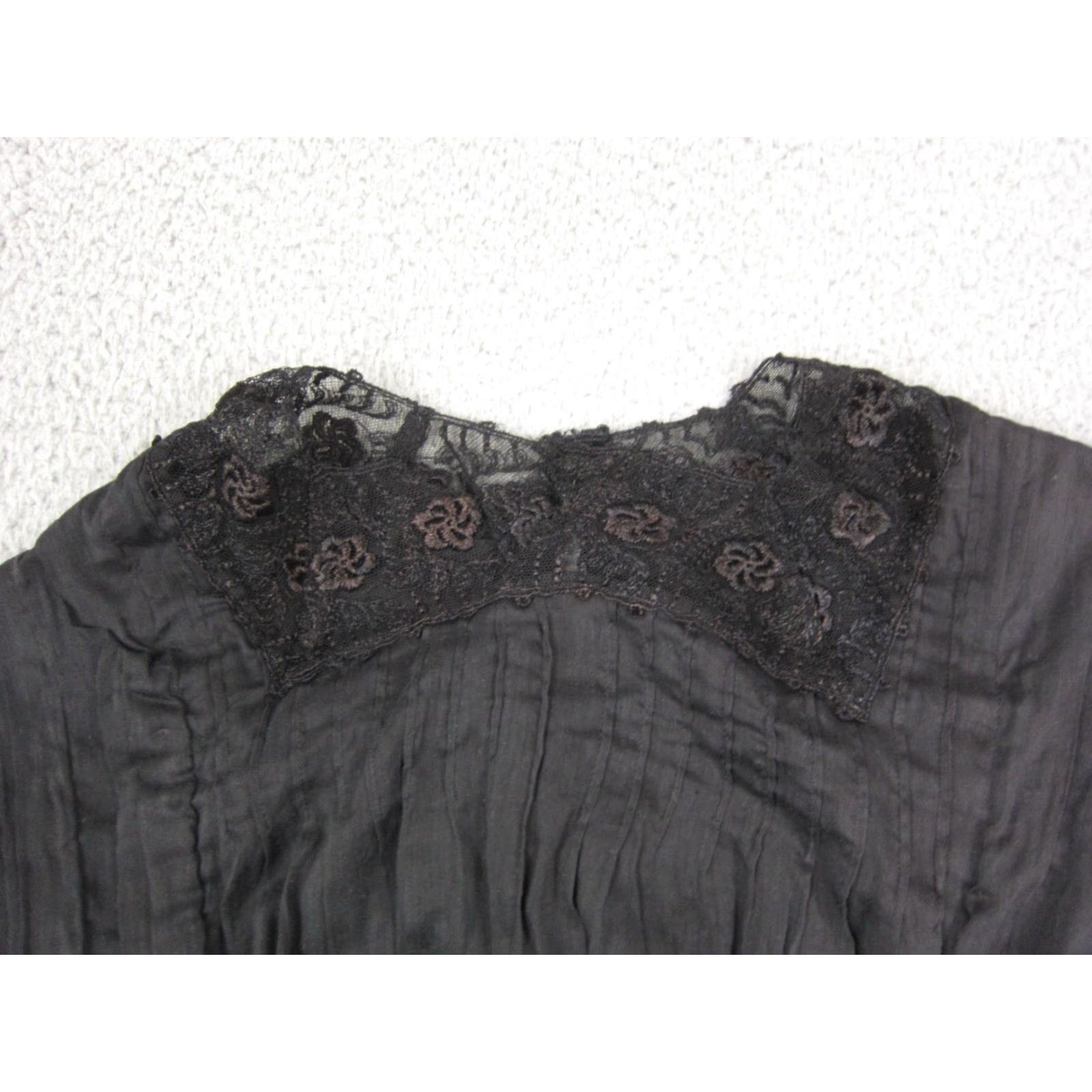 Vintage VINTAGE True Vintage Voil Dress Womens XS Black Lace Midi 1900s C&C California Size XS / US 0-2 / IT 36-38 - 5 Thumbnail