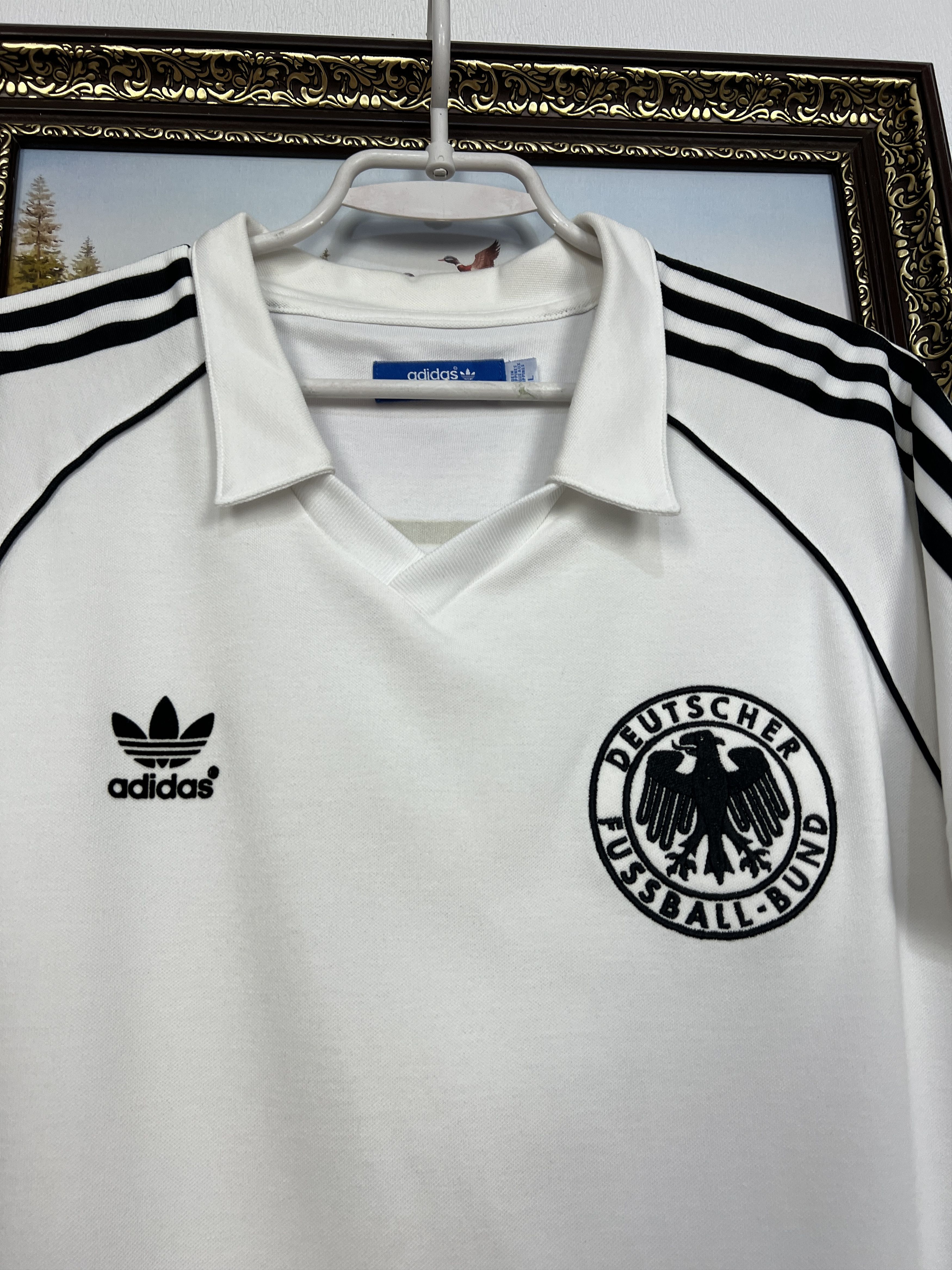 Adidas Vintage Originals Germany Football Shirt World Cup #5 Jersey Size US L / EU 52-54 / 3 - 3 Thumbnail