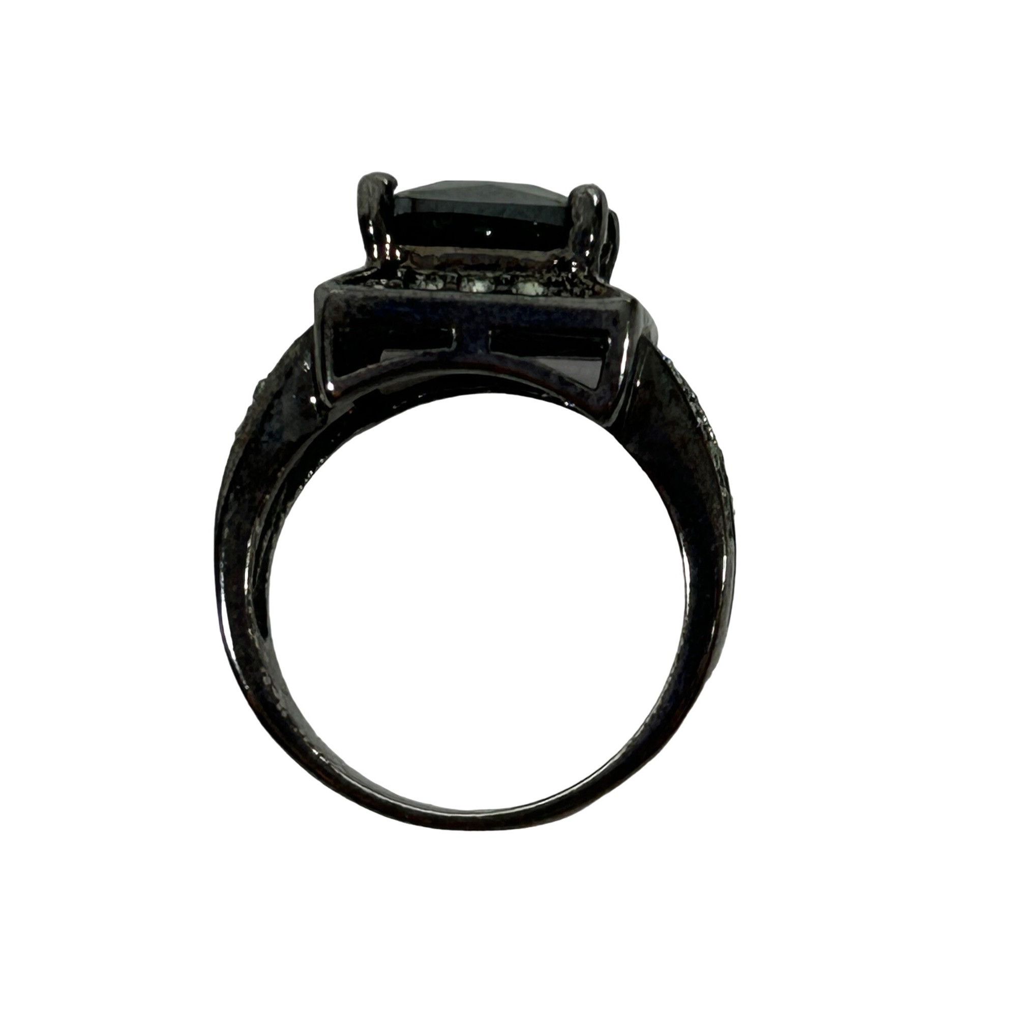 Other Fashion Jewelry Women’s Ring 6 Faux Square Black Princess Cu Size ONE SIZE - 6 Thumbnail