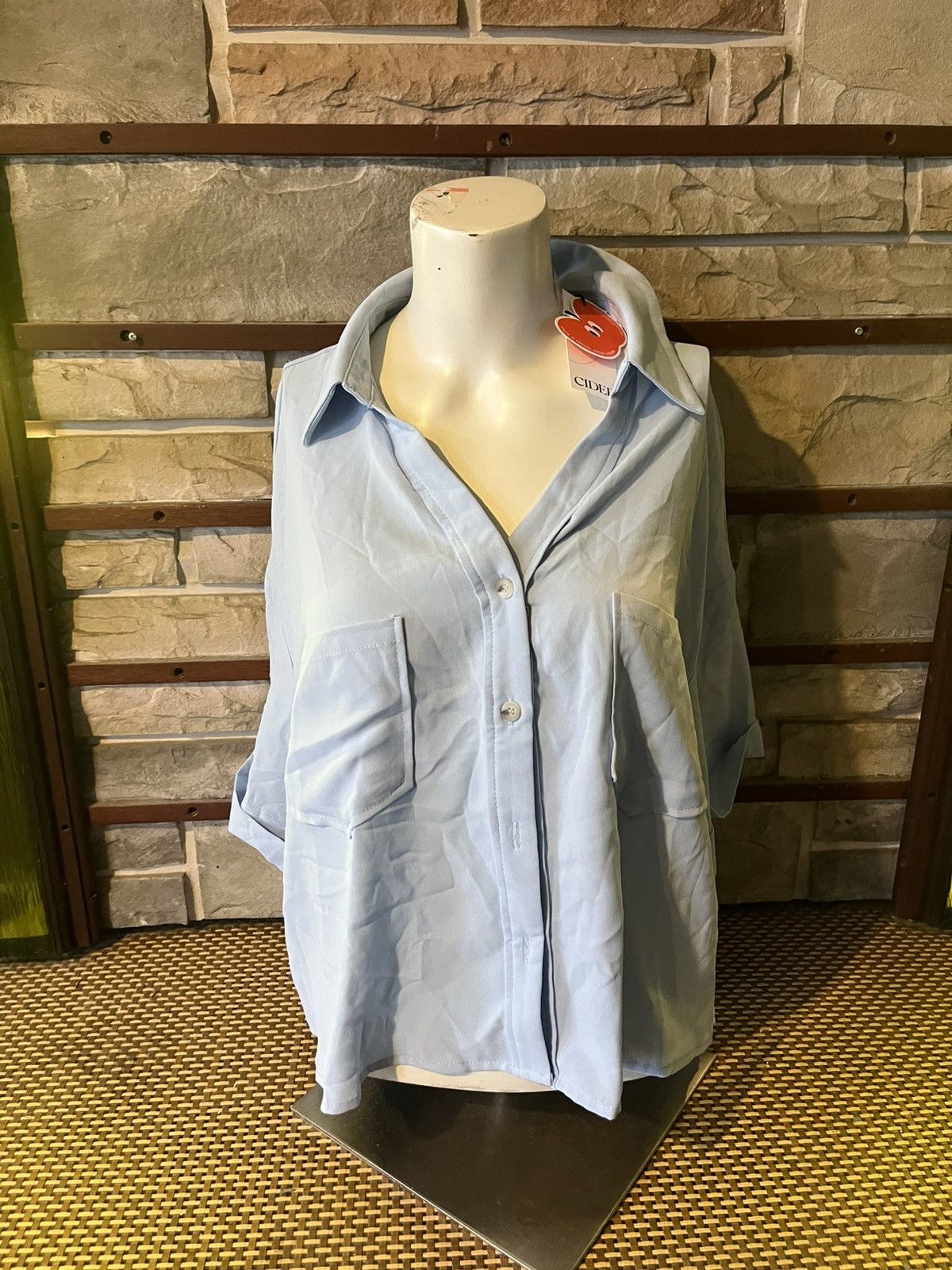 Cider NWT Light Blue Cider Dress Shirt 1Xl Size XXL / US 16-18 / IT 52-54 - 1 Thumbnail