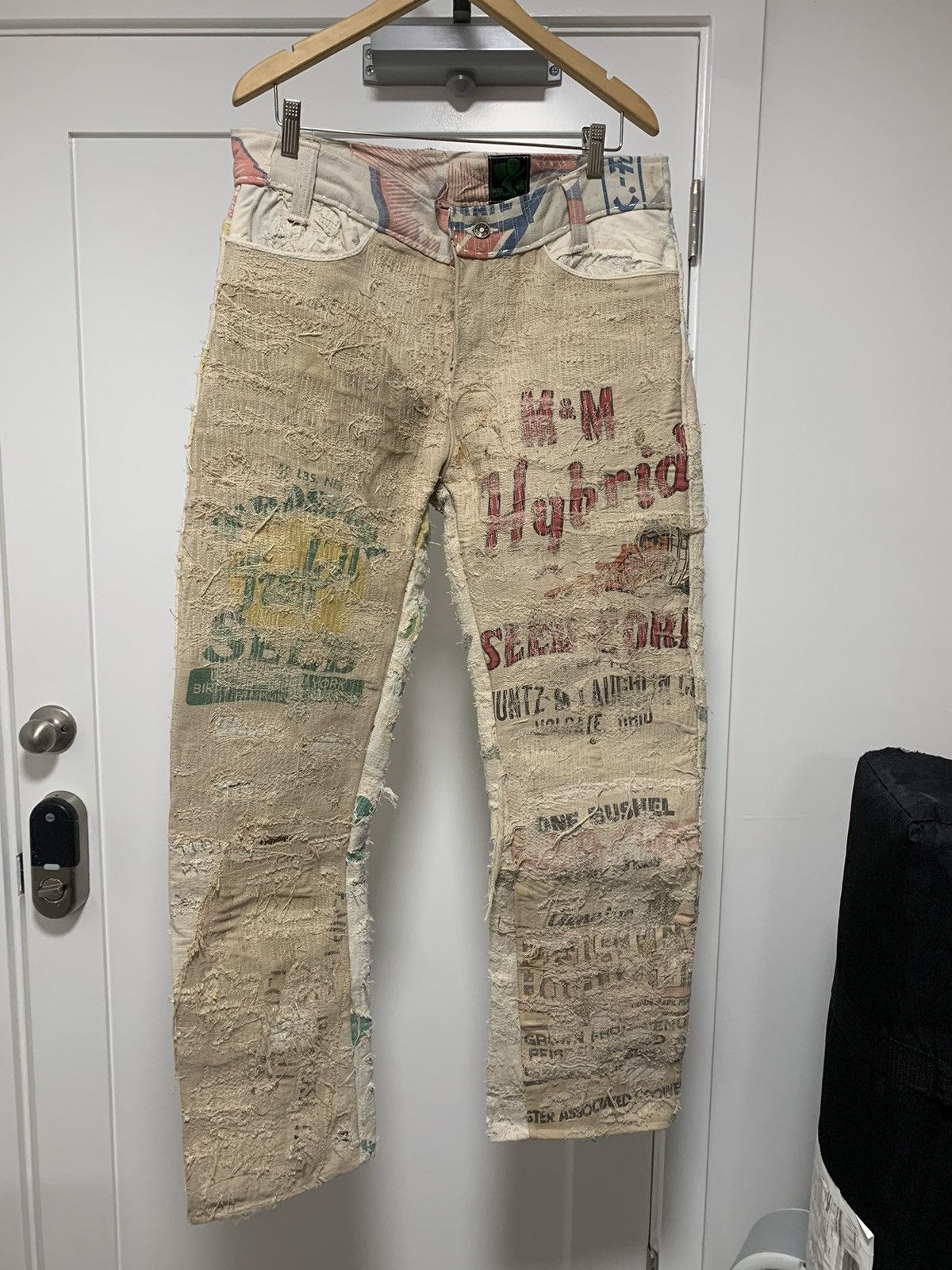 Vintage Bizzrad Feed Sack Scabbed Pants Size US 34 / EU 50 - 1 Thumbnail