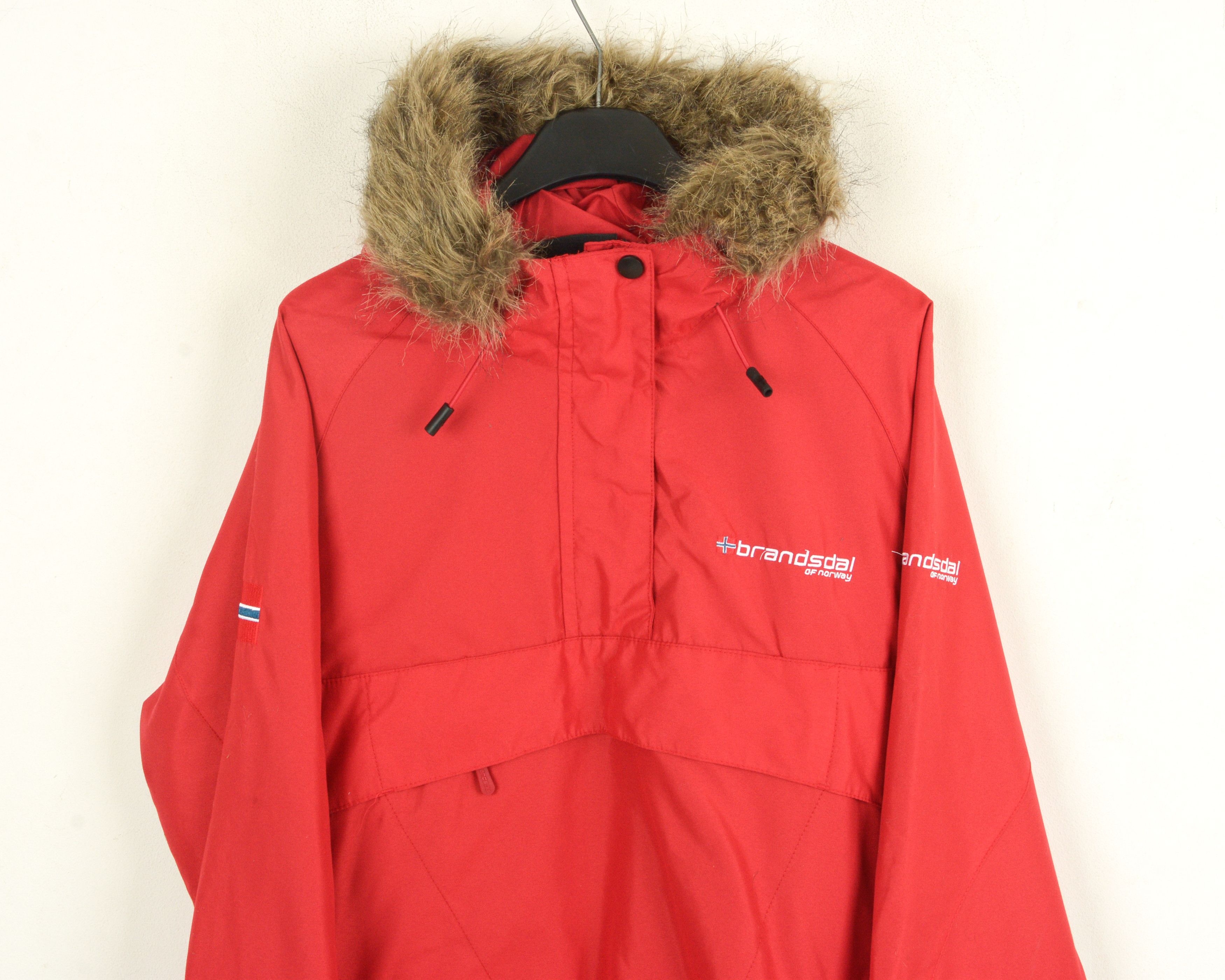 Designer BRANSDAL Anorak Women L Jacket Coat Parka Windbreaker Hooded Size L / US 10 / IT 46 - 2 Thumbnail
