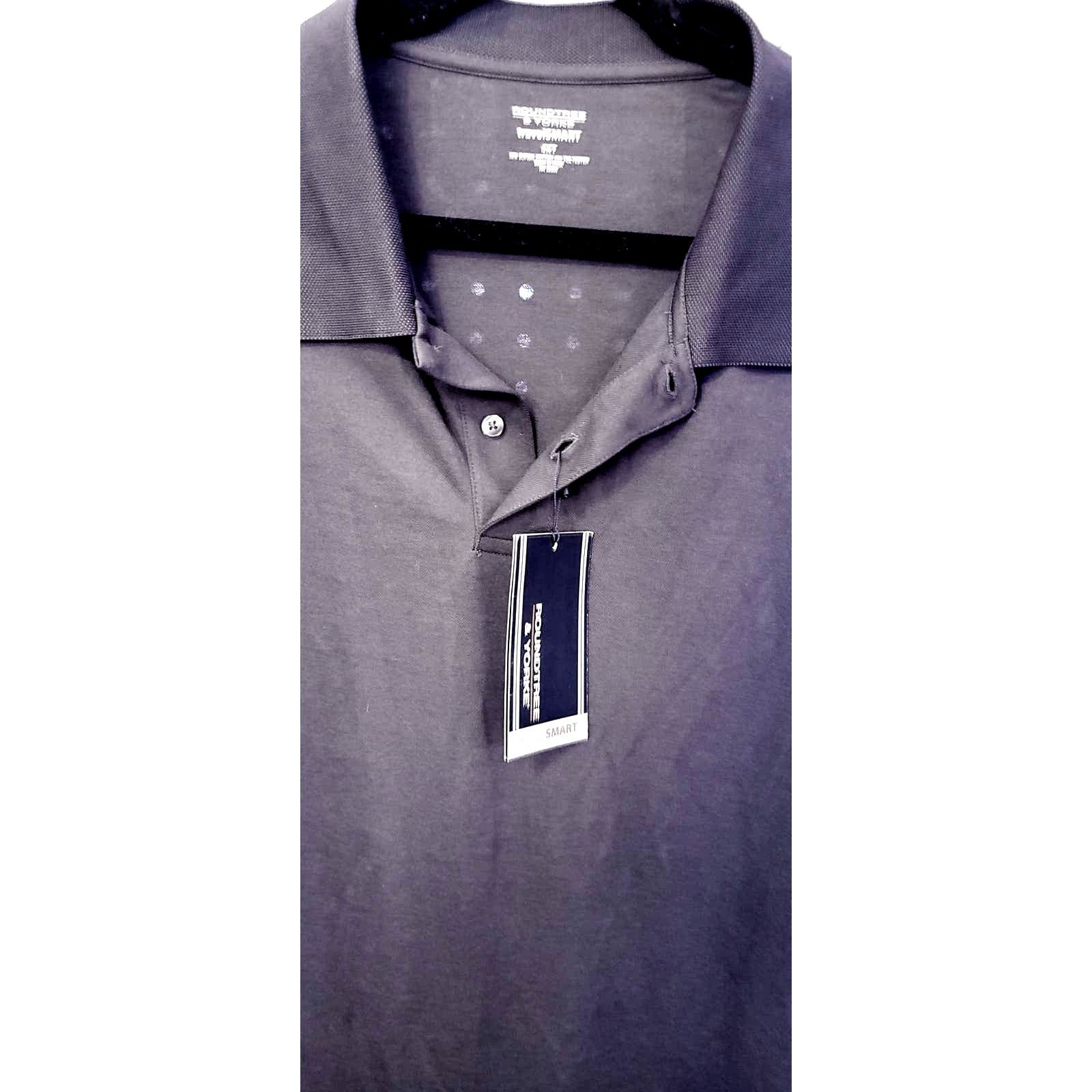 Roundtree & Yorke Roundtree & Yorke Travelsmart Mens Polo Shirt 4XT Black Tall Size US XXL / EU 58 / 5 - 7 Thumbnail