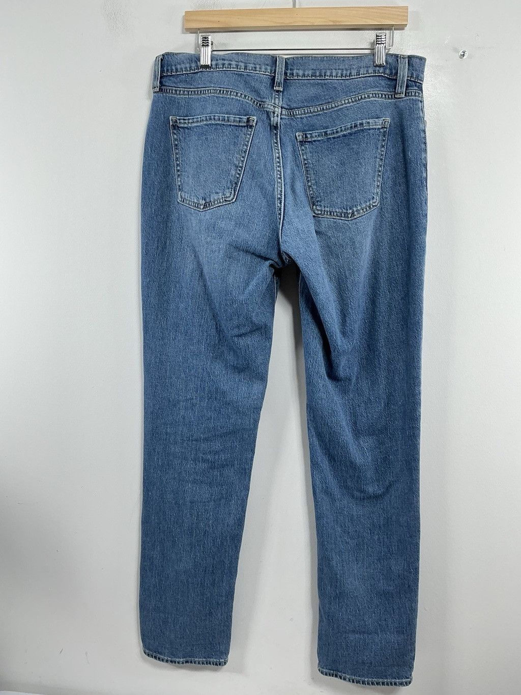 Old Navy Womans Old Navy Boyfriend Blue Jeans Size 10 Long Straight Size 32" / US 10 / IT 46 - 2 Thumbnail
