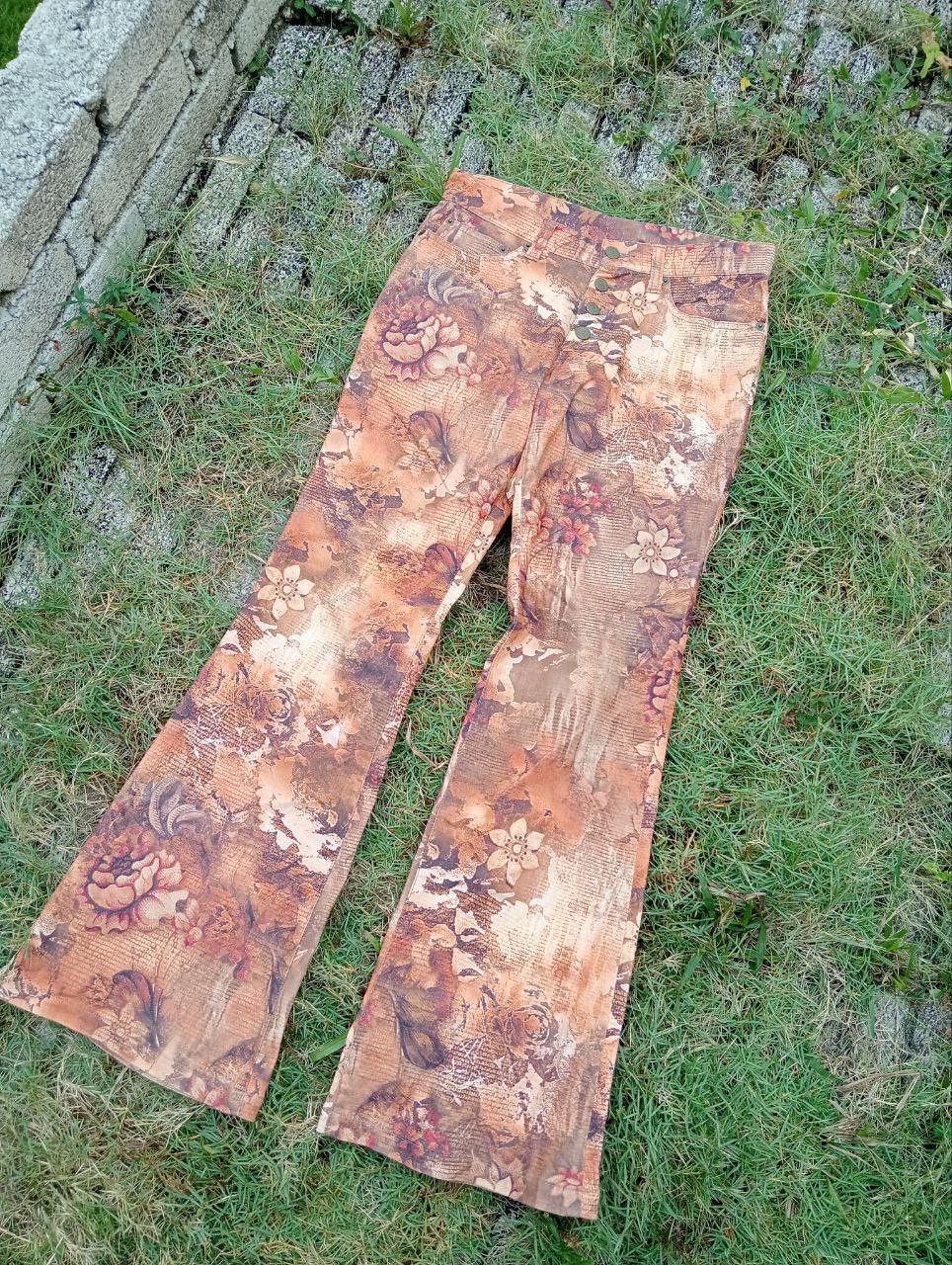 Tornado Mart Vintage Tornado Mart Japan Floral Overprint Pants Size US 29 - 2 Thumbnail