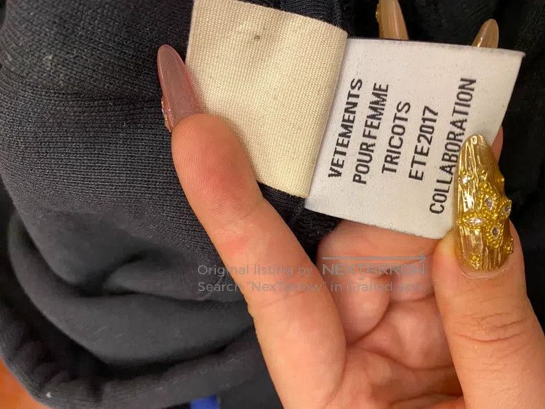 Vetements Vetements Black Ribbon Sweatshirt Size US XS / EU 42 / 0 - 6 Thumbnail