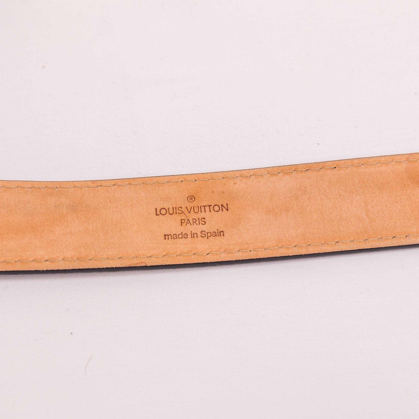 Louis Vuitton Louis Vuitton Travelling Requisites Black Leather Belt Size ONE SIZE - 5 Thumbnail