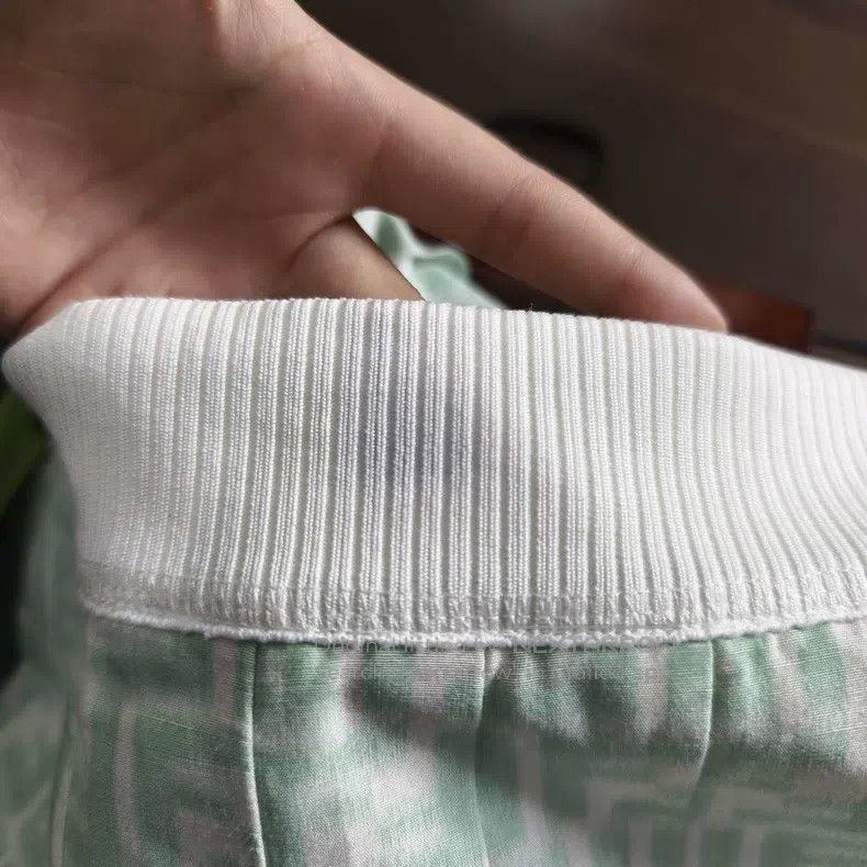Fendi Fendi White and Green Monogrammed Double F Pleated Skirt Size 26" / US 2 / IT 38 - 8 Thumbnail