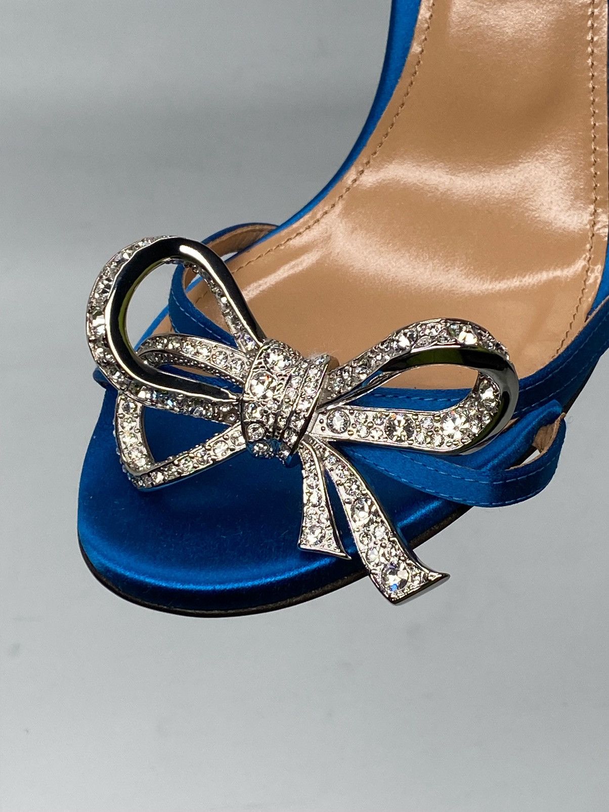 Aquazzura Aquazzura Babe Neon Satin Stiletto Sandals size 37.5 Size US 7.5 / IT 37.5 - 9 Thumbnail