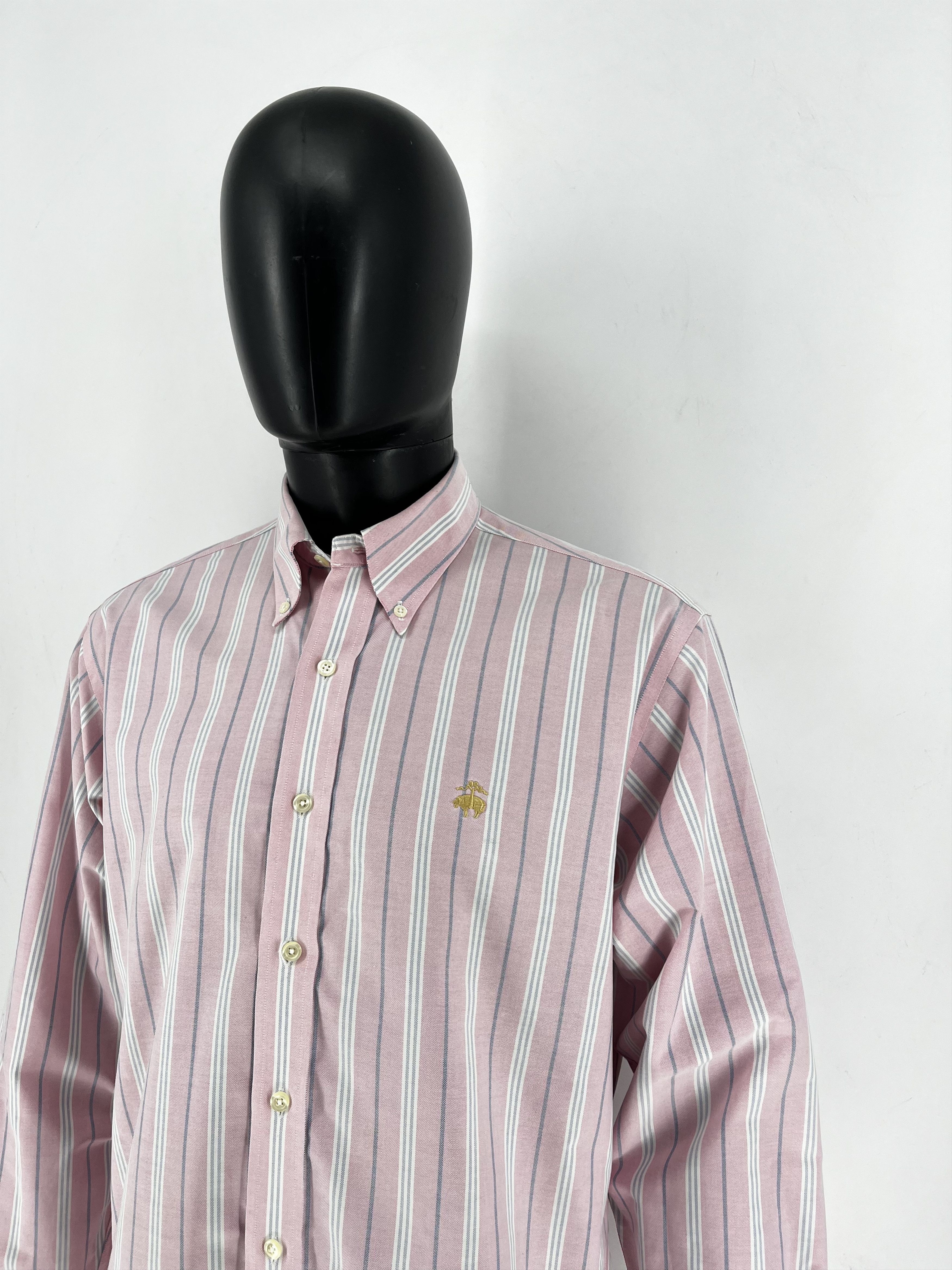 Brooks Brothers Brooks Brothers Dress Shirt 346 Cotton Slim Fit M Purple Size US M / EU 48-50 / 2 - 4 Thumbnail