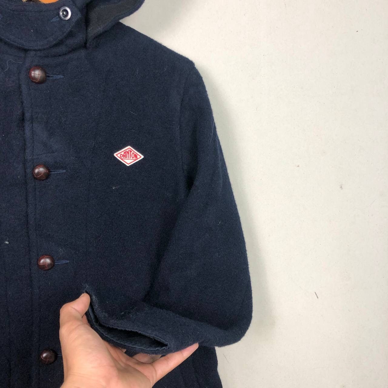 Danton Vintage Danton Vetement de travail Wool Long Coat Size US S / EU 44-46 / 1 - 5 Thumbnail