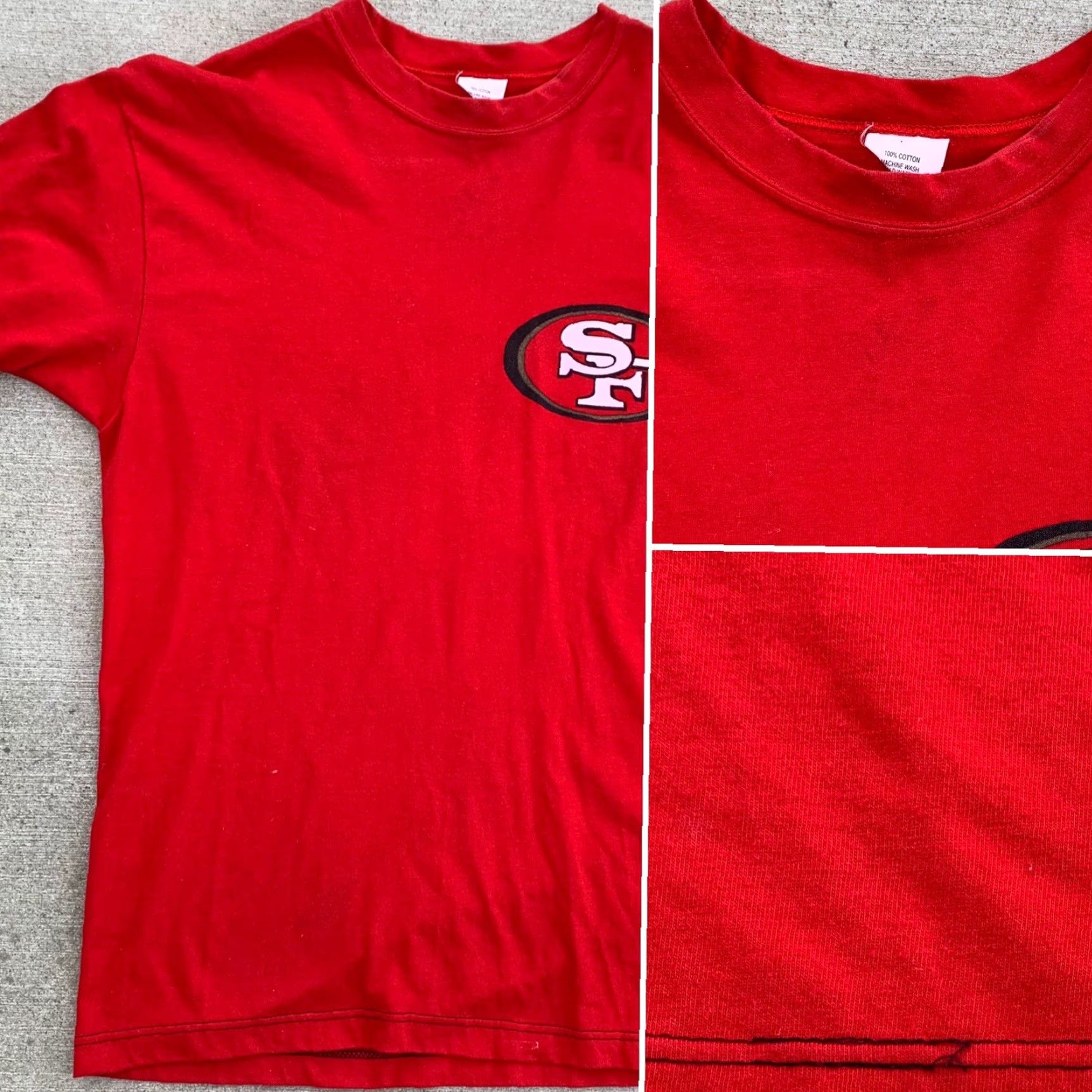 Vintage VINTAGE 49ERS VS RAIDERS Rivalry T Shirt Men L Red 100% Cotton Made in USA Graphic Tee San Francisco Oakland Football Humour (Humor) / Novelty Size US L / EU 52-54 / 3 - 6 Thumbnail