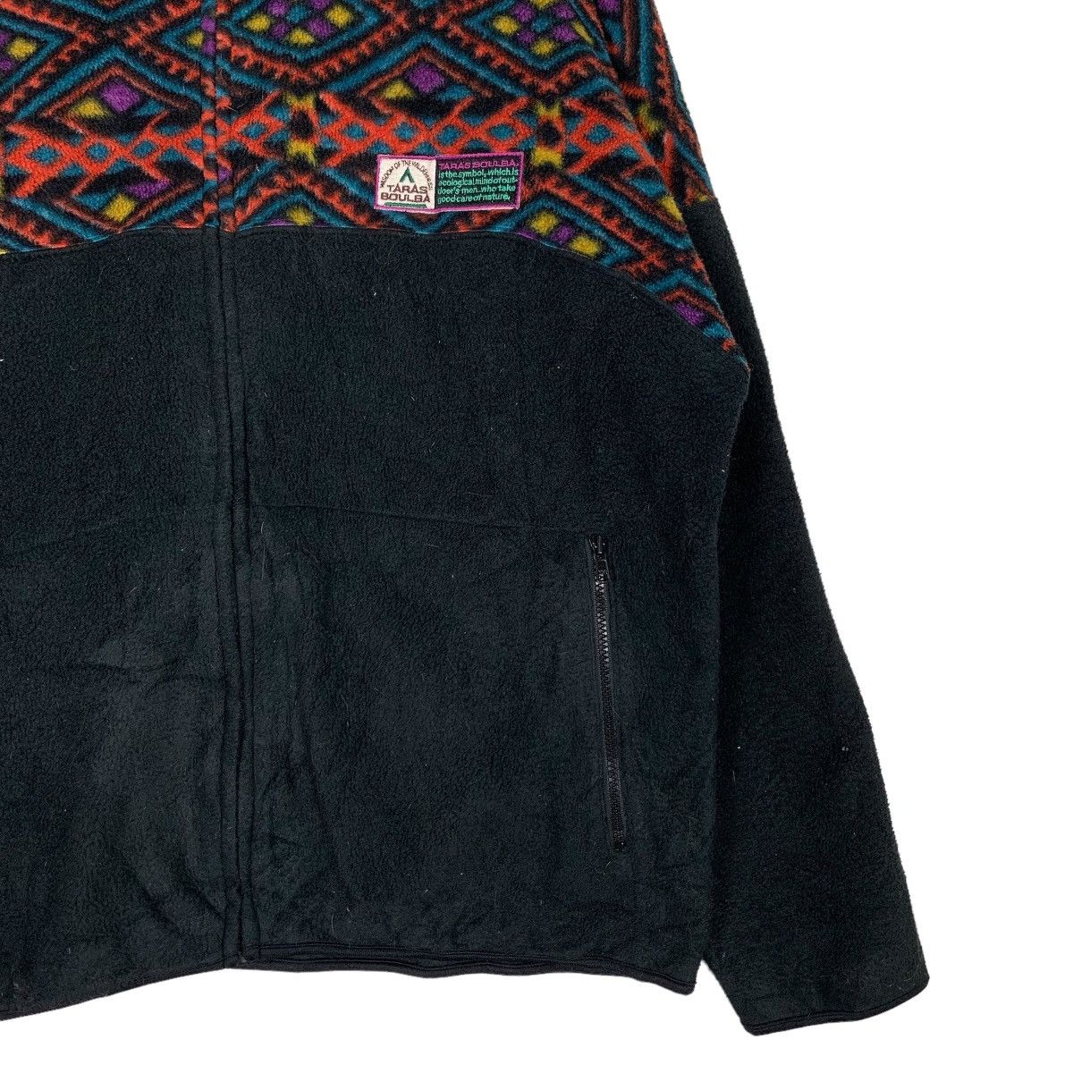 Japanese Brand TARAS BOULBA Polartec Motif Design Fleece Jacket #0433-C20 Size US L / EU 52-54 / 3 - 4 Thumbnail