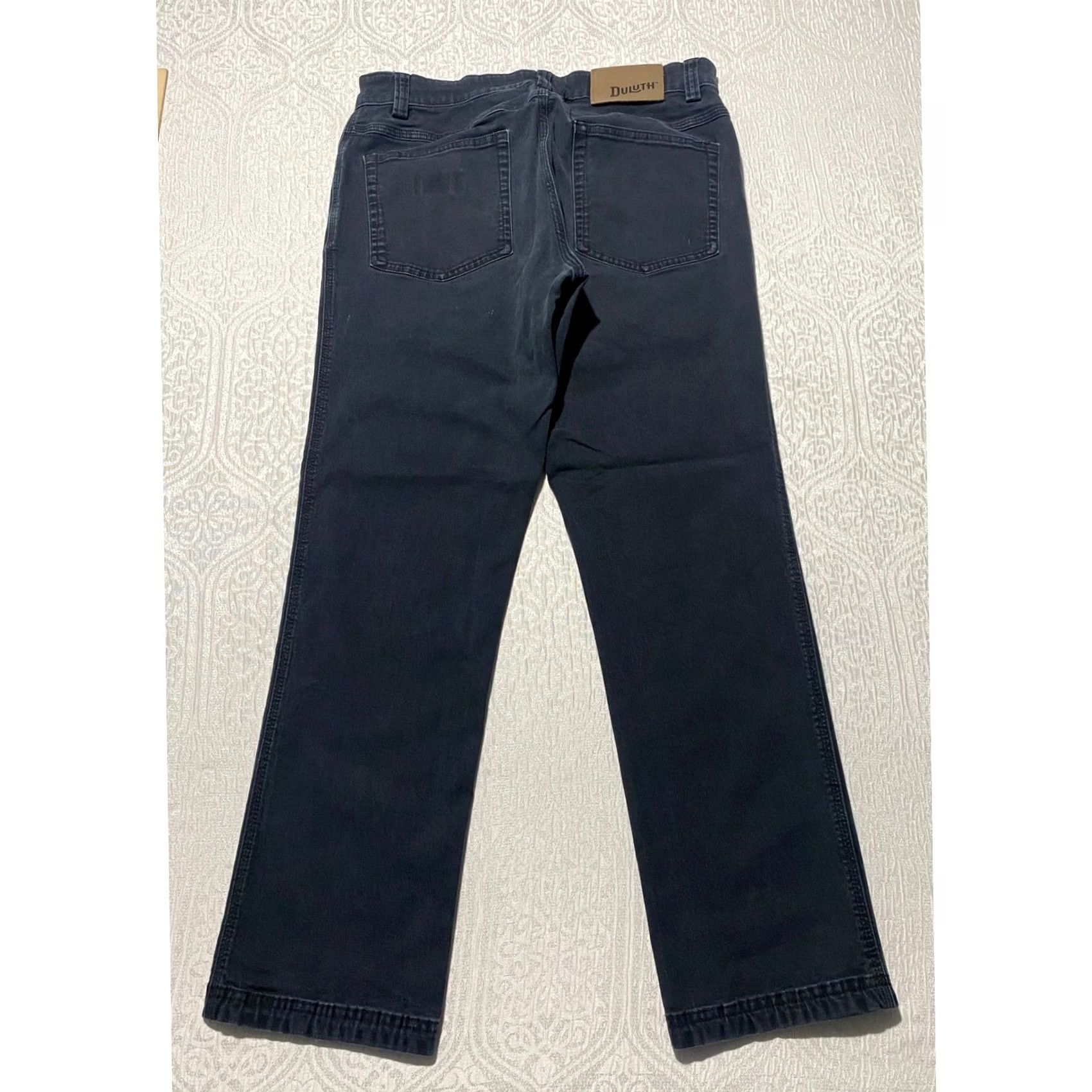 Duluth Trading Company Duluth Trading Co Flex Fire Hose Slim Fit Work Pants Mens 30x28 Black Canvas Size US 30 / EU 46 - 3 Thumbnail