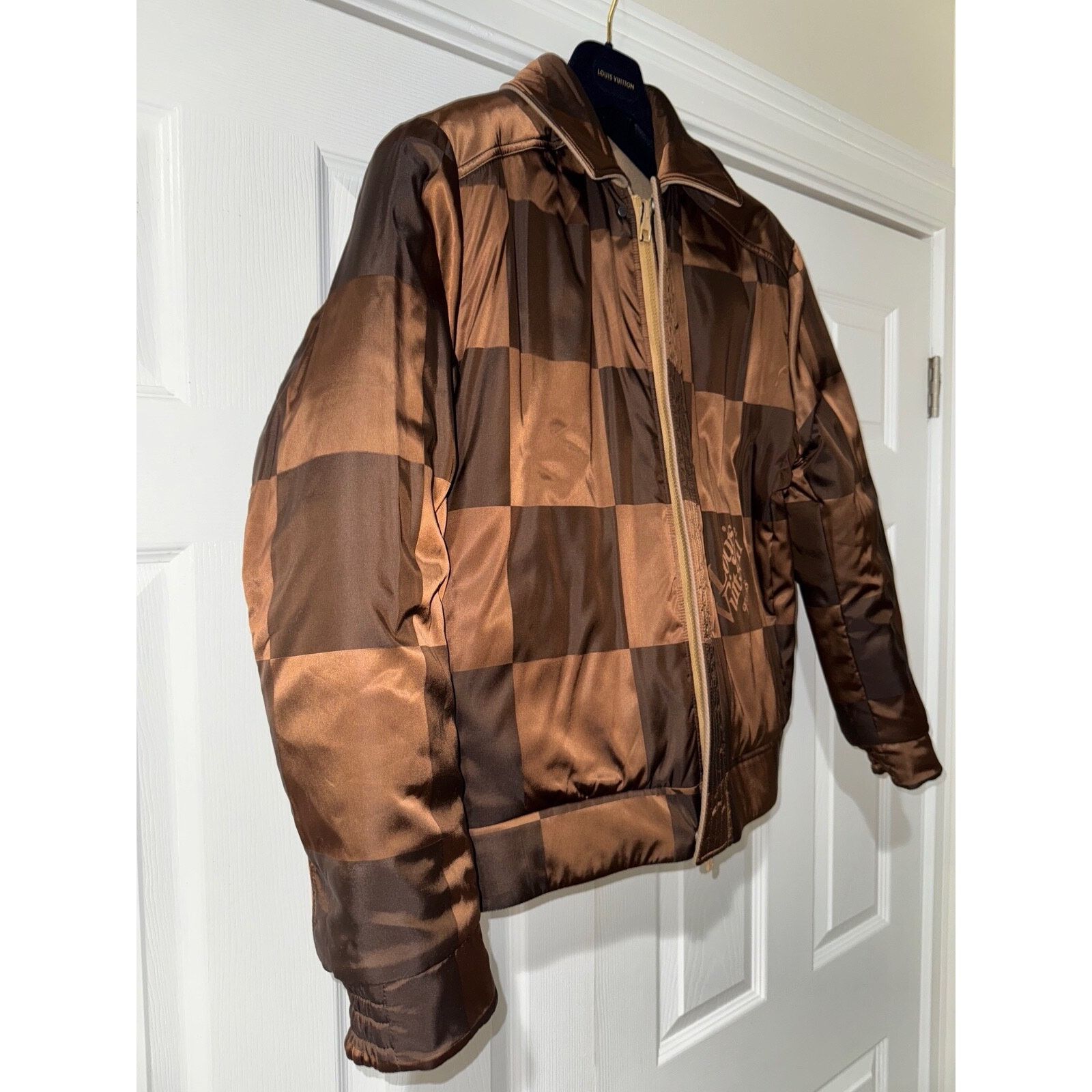 Louis Vuitton Louis Vuitton Nigo Damier Bomber Camel Beige Brown Jacket 48 Size US M / EU 48-50 / 2 - 18 Thumbnail
