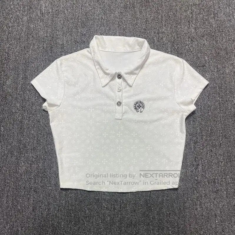 Chrome Hearts Chrome Hearts White Wool Cropped T-shirt . Size S / US 4 / IT 40 - 1 Thumbnail
