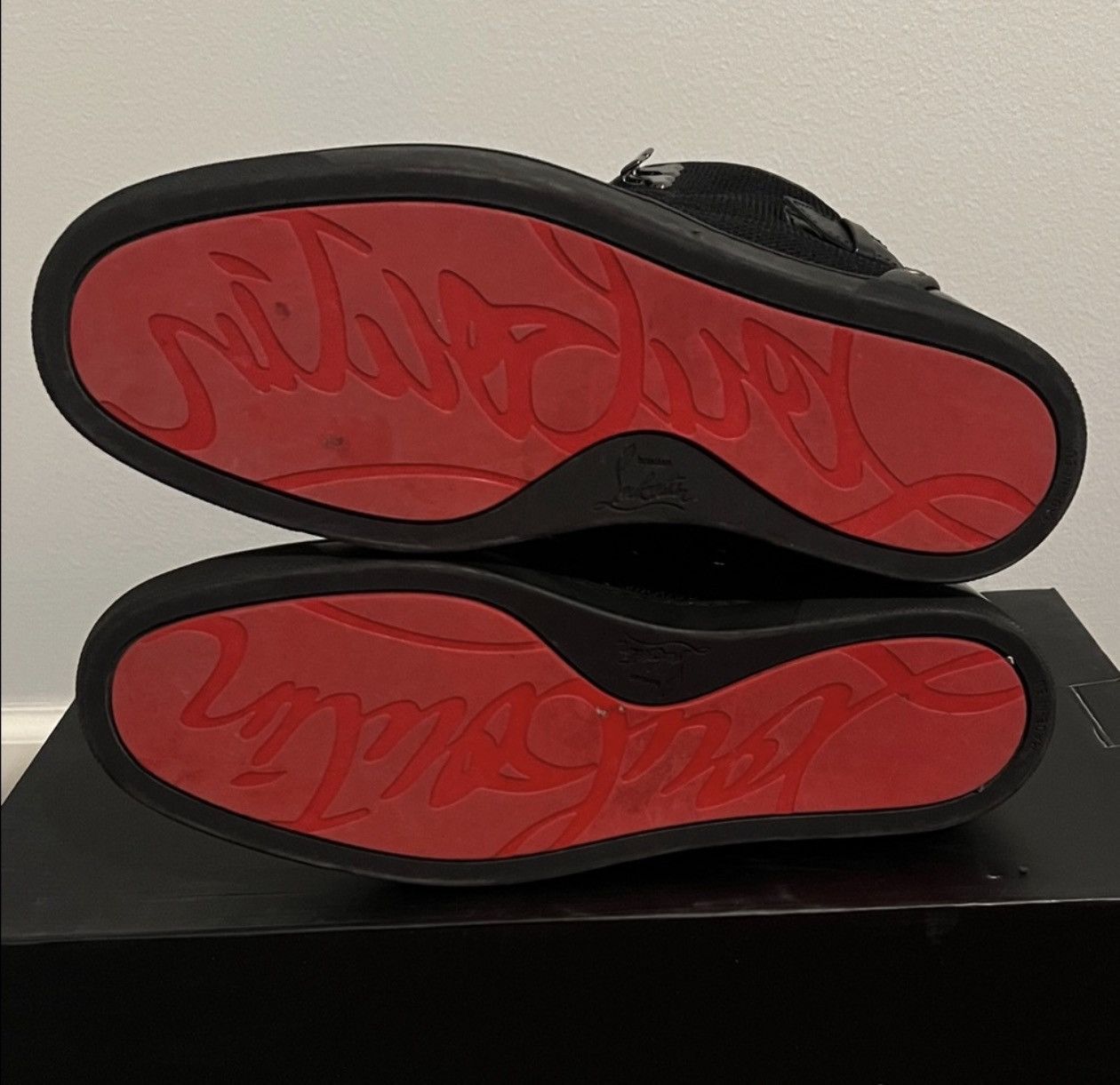 Christian Louboutin Christian Louboutin Louis Black High-Top Sneakers Size US 9.5 / EU 42-43 - 11 Thumbnail