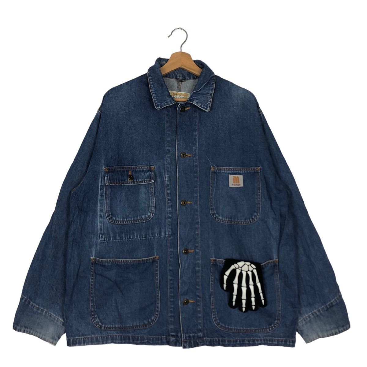 Japanese Brand 🔥90’s Denim Chore Work Jacket Machope Toyo Enterprise Size US L / EU 52-54 / 3 - 2 Thumbnail