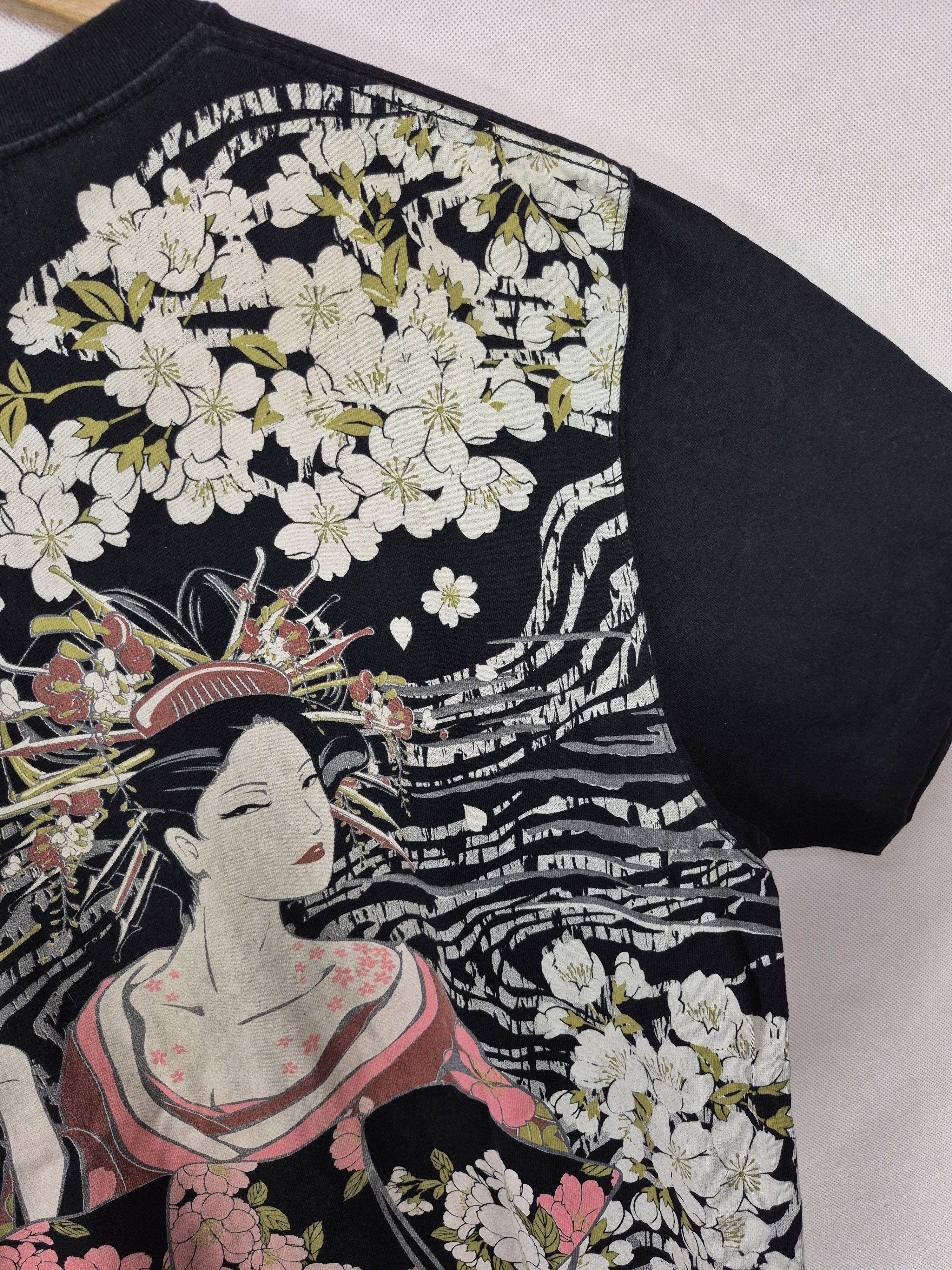 Japanese Brand 🔥 Oboro Nagaya Ltd Japanese Tradition Motives Tee Sukajan Size US L / EU 52-54 / 3 - 5 Thumbnail