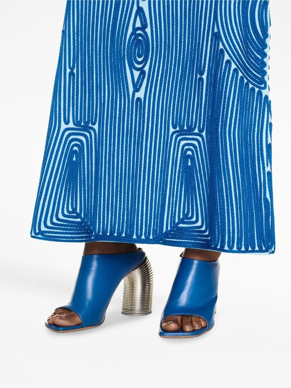 Off-White o1y1225 Mules in Blue Size US 8 / IT 38 - 6 Thumbnail