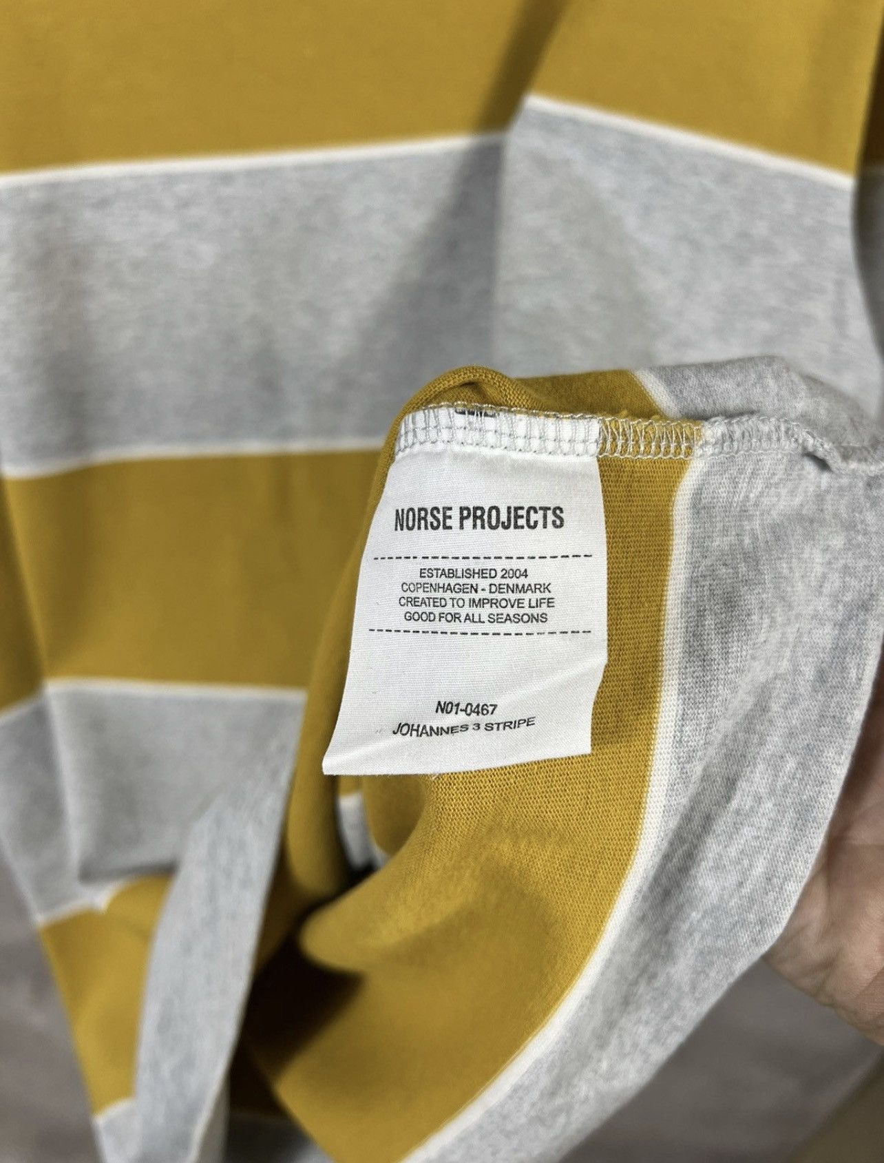 Norse Projects Vintage Norse Project Stripes Y2k Tee Size US L / EU 52-54 / 3 - 5 Thumbnail