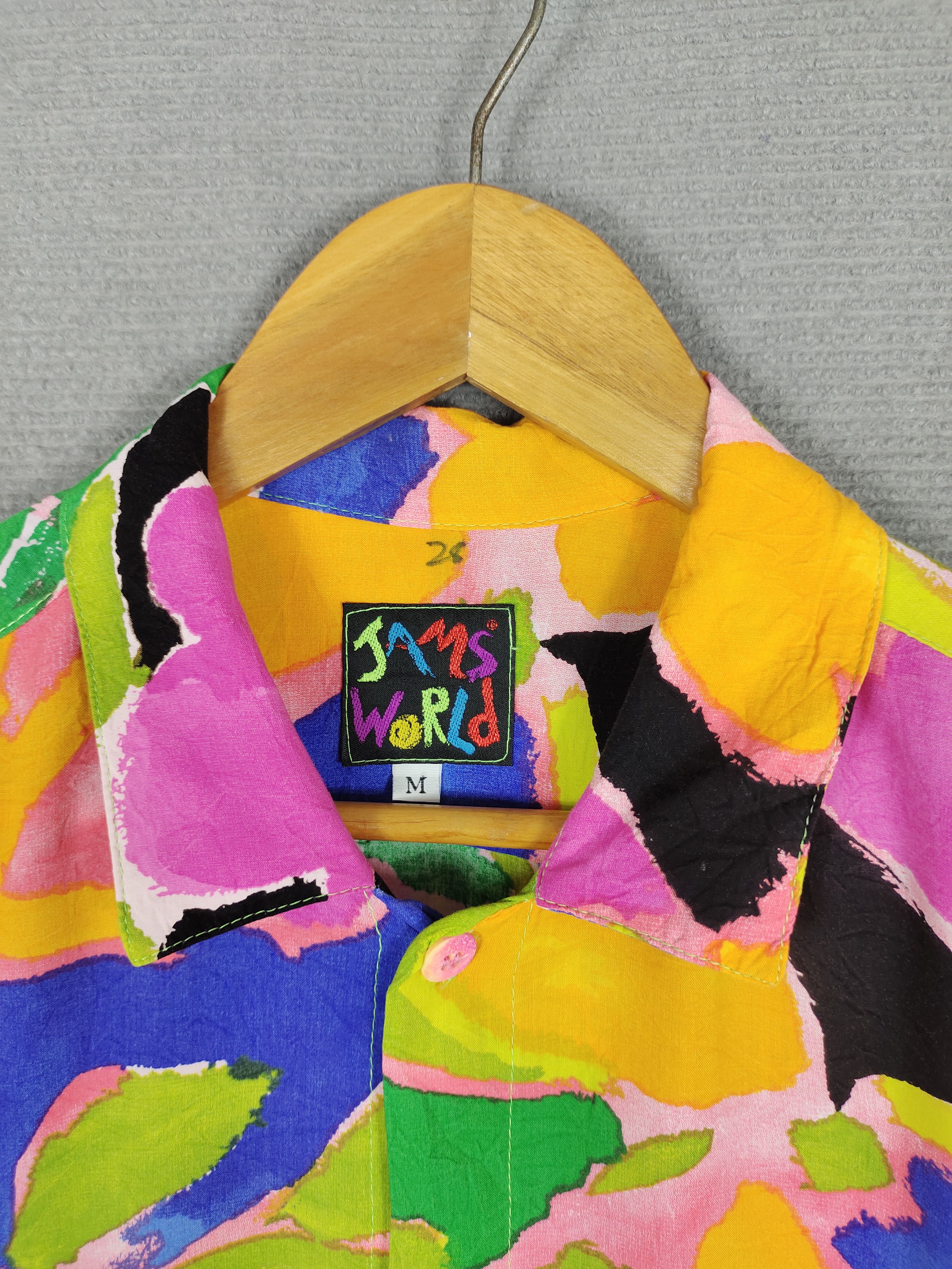 Jams World 1980s Jams World Surf Line Hawaii Rayon Hawaiian Shirt Size US M / EU 48-50 / 2 - 7 Thumbnail