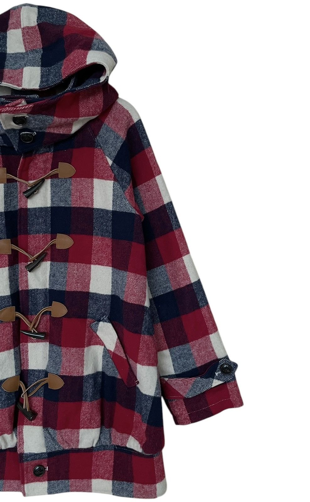 Japanese Brand × Vintage Vintage Japanese Brand X-girl Wool Checkered Hoodie 2000s Size US M / EU 48-50 / 2 - 6 Thumbnail