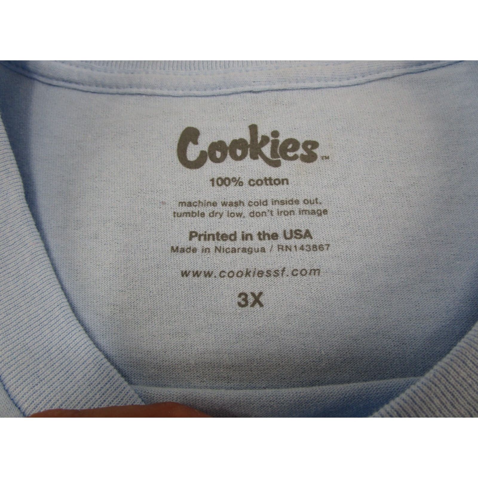 Vintage Cookies Brand Shirt T-Shirt Men 3XL Blue Crew Neck Short Sleeve City Graphic Vintage? No Size US XXL / EU 58 / 5 - 3 Thumbnail