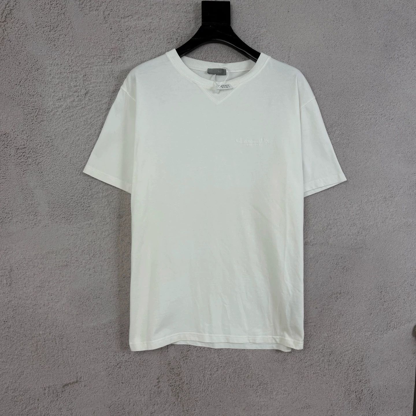 Dior Dior White Chest Logo Short-Sleeve T-Shirt Size US XL / EU 56 / 4 - 1 Thumbnail