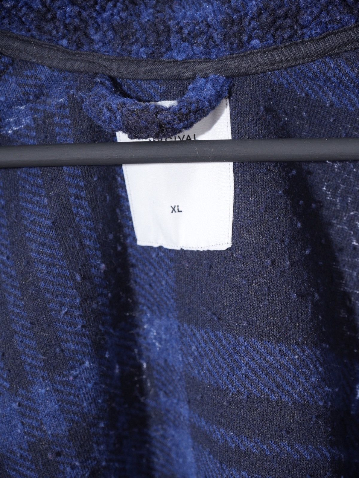 Percival Percival Teddy Fleece Plaid Checkered Blue Jacket Size US XL / EU 56 / 4 - 3 Thumbnail