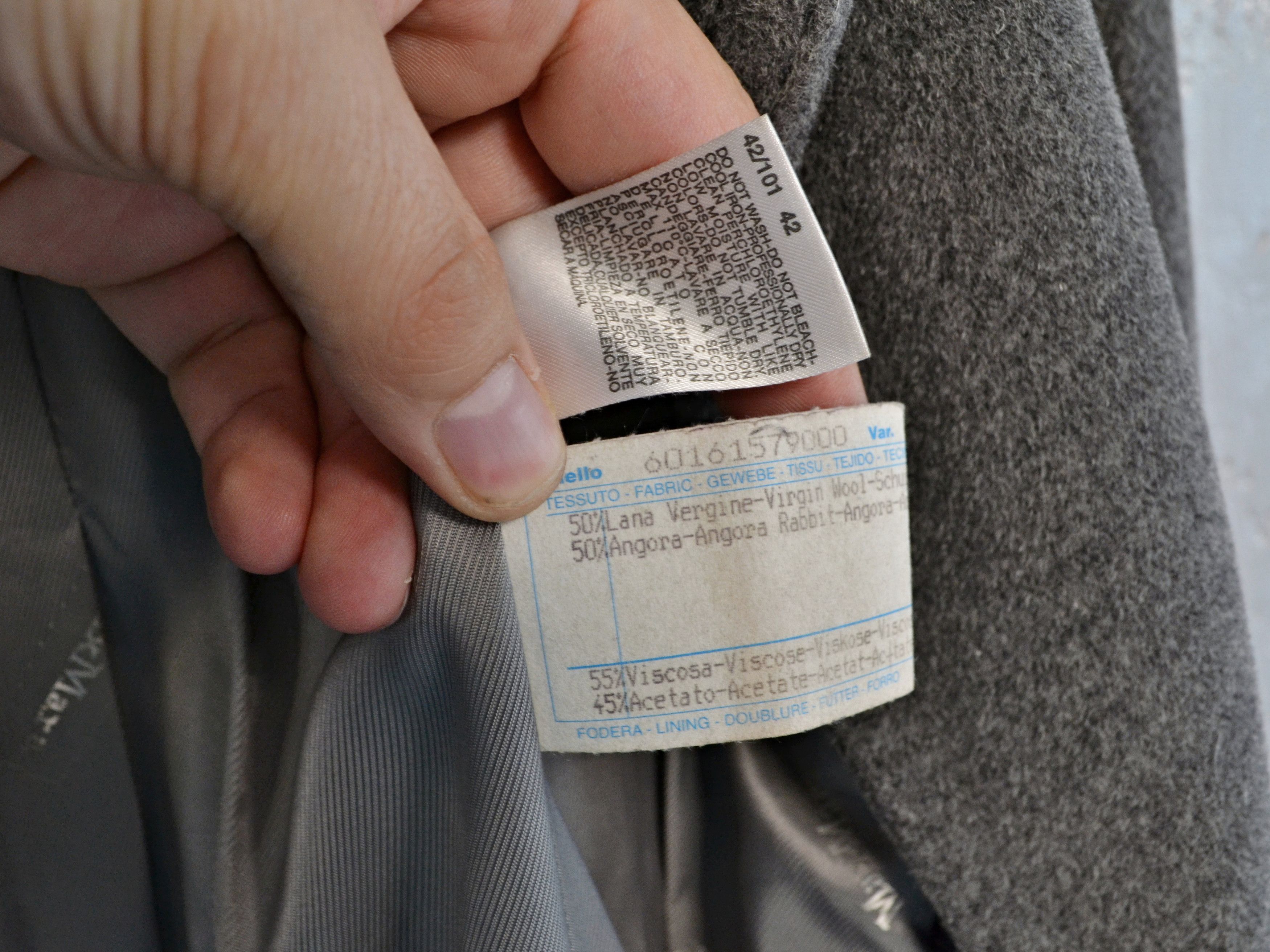 Max Mara Max Mara Women’s Wool Angora Long Coat Gray Size S / US 4 / IT 40 - 9 Thumbnail