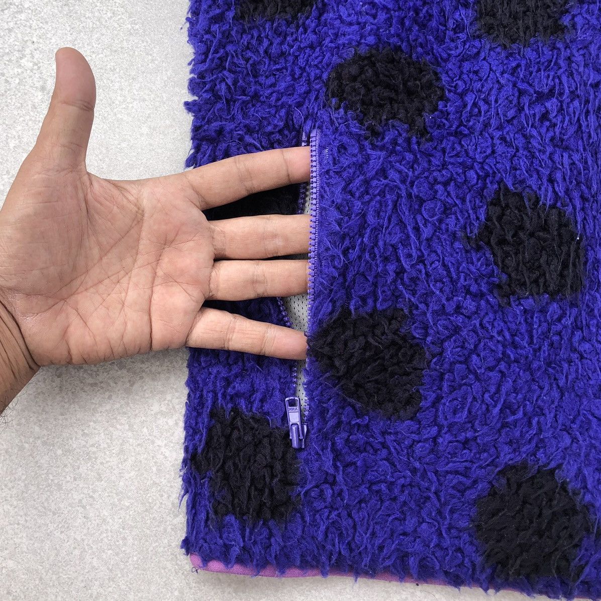 Issey Miyake SS03 Ne-Net Purple Polkadot Fleece Vest Jacket Size US M / EU 48-50 / 2 - 8 Thumbnail