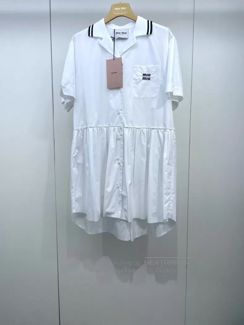 Miu Miu Miu Miu 36 College style short-sleeved dress Size 35" - 1 Thumbnail