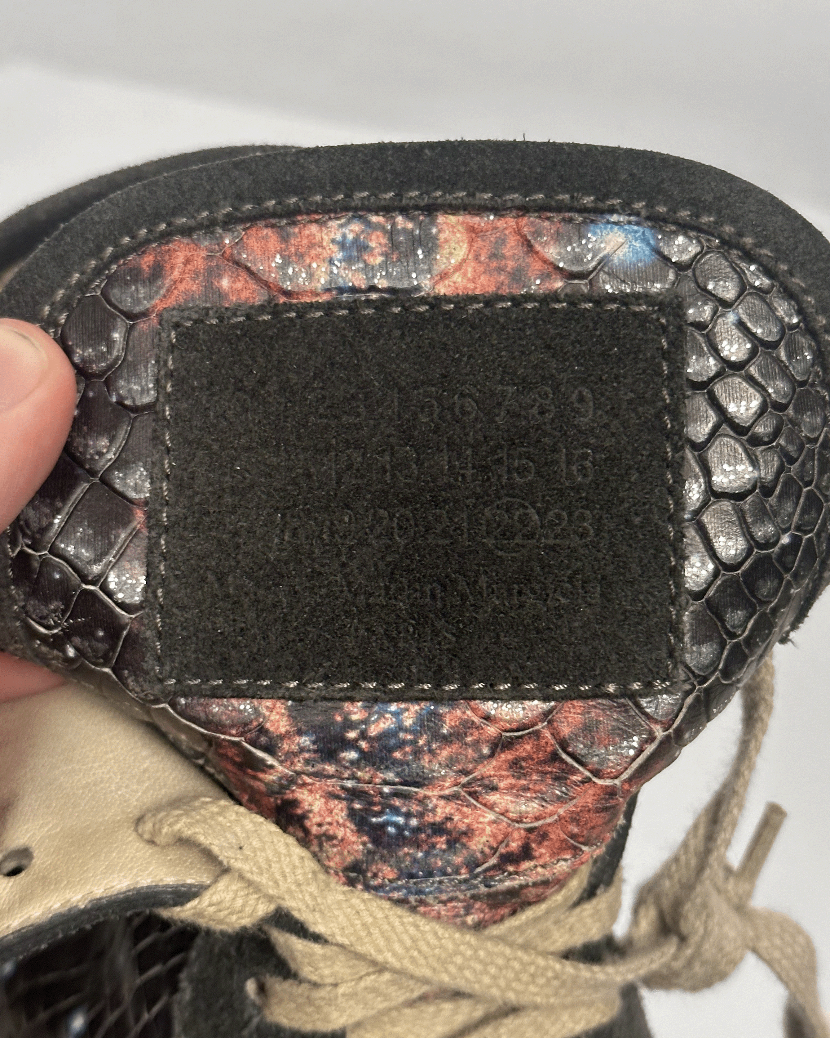 Maison Margiela Maison Margiela Snakeskin Python Galaxy High Top Sneakers Size US 9 / EU 42 - 9 Thumbnail