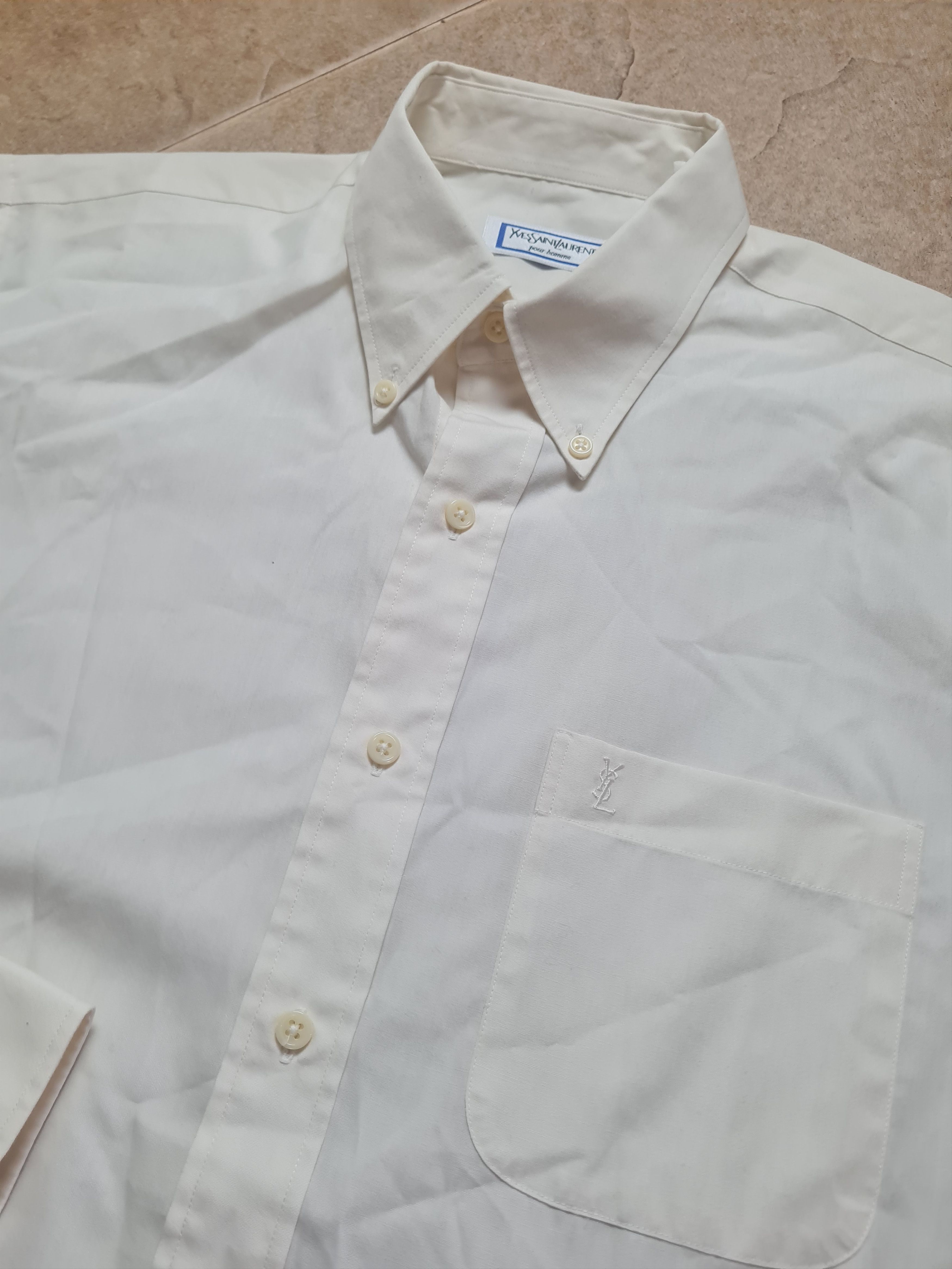 Yves Saint Laurent Vintage YSL Shirt Cotton Yves Saint Laurent Shirtsleeve 90s Size US M / EU 48-50 / 2 - 16 Thumbnail