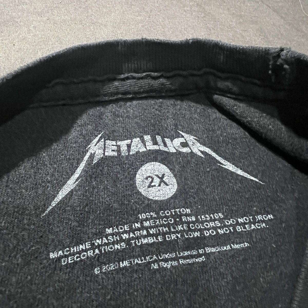 Band Tees Metallica Grim Reaper Graphic Tee Heavy Thrash metal 2XL Size US XXL / EU 58 / 5 - 4 Thumbnail