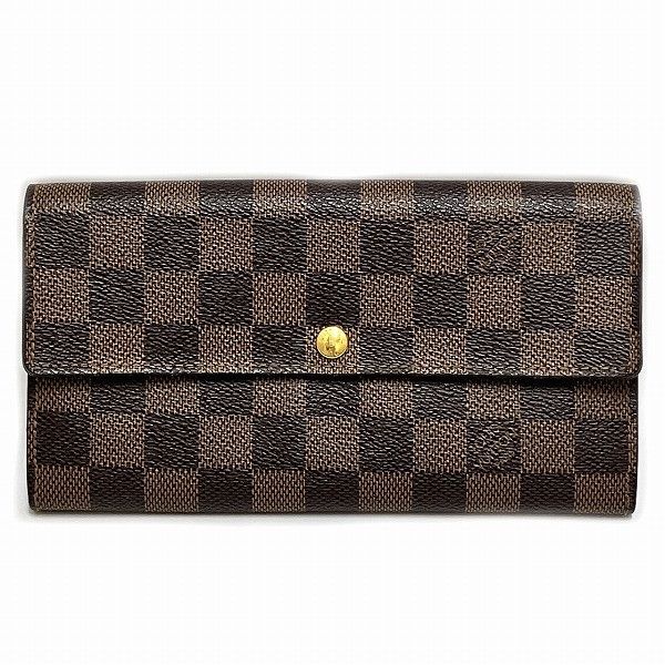 Louis Vuitton Louis Vuitton Louis Vuitton Damier Portefeuille Sarah Long Wallet N61734 Canvas Long Wallet N61734 in Good Condition Size ONE SIZE - 1 Thumbnail