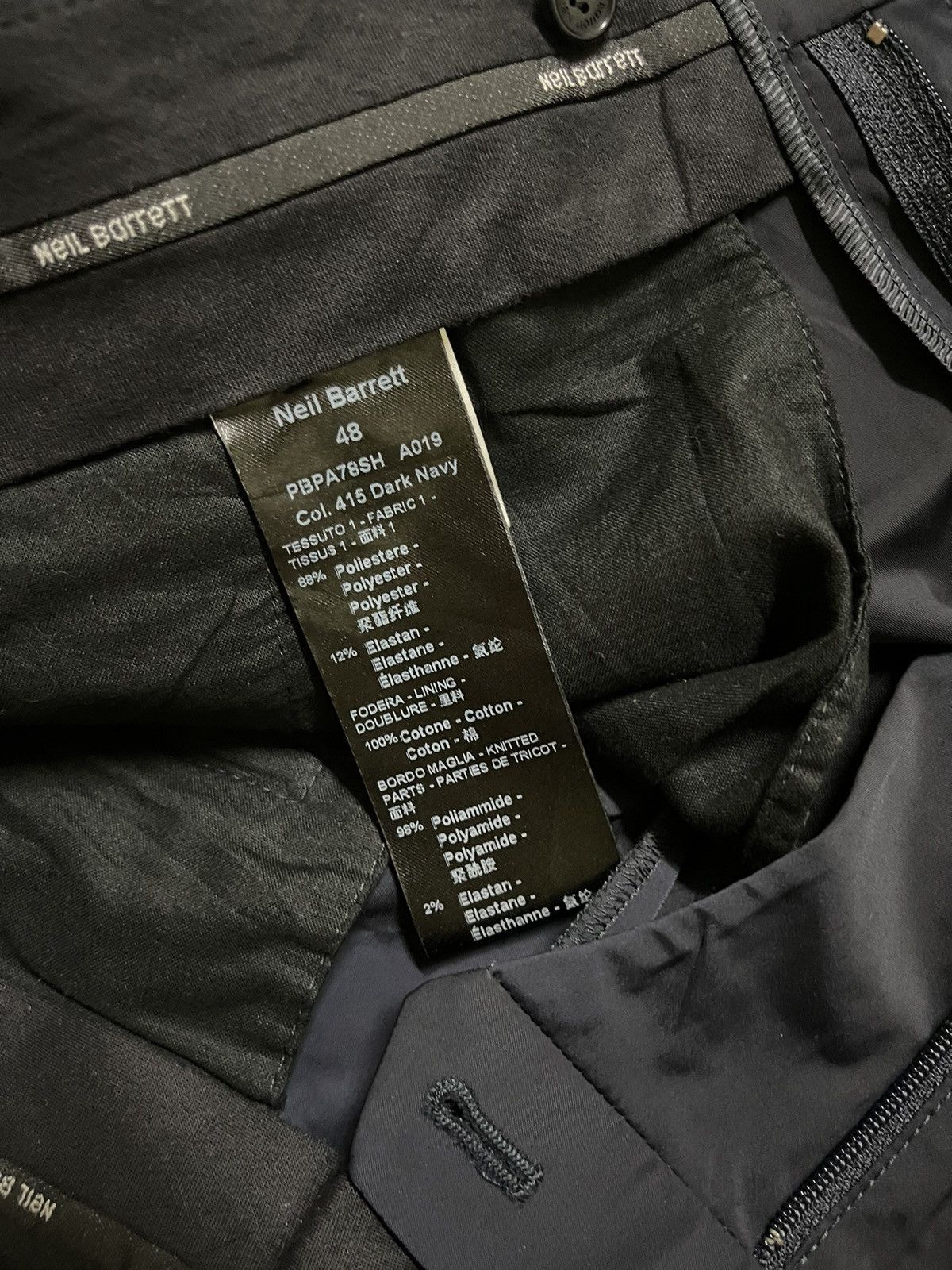 Neil Barrett SS2020 Neil Barrett Slim Fit Low Rise Trousers 48 Size US 33 - 15 Thumbnail