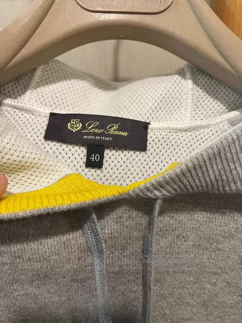 Loro Piana Loro Piana Color-Blocked Cashmere Hoodie Size XS / US 0-2 / IT 36-38 - 3 Thumbnail