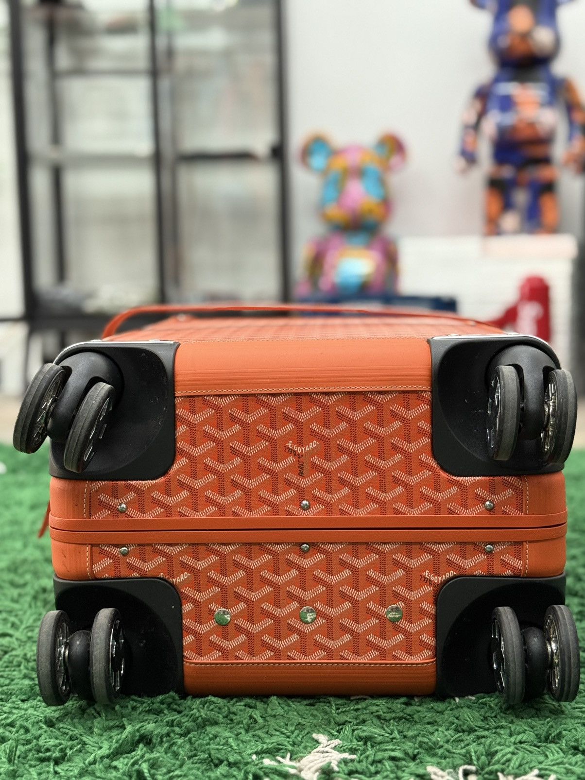 Goyard Goyard Bourget PM Carry On Suitecase Orange Canvas Trolley Size ONE SIZE - 16 Thumbnail