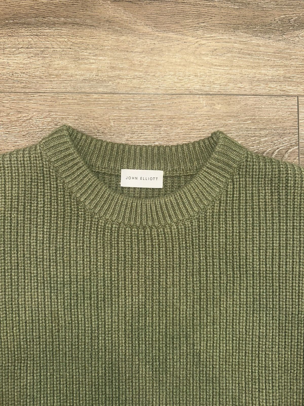John Elliott John Elliott Ribbed Wool Crewneck - M - Has pockets Size US M / EU 48-50 / 2 - 2 Thumbnail