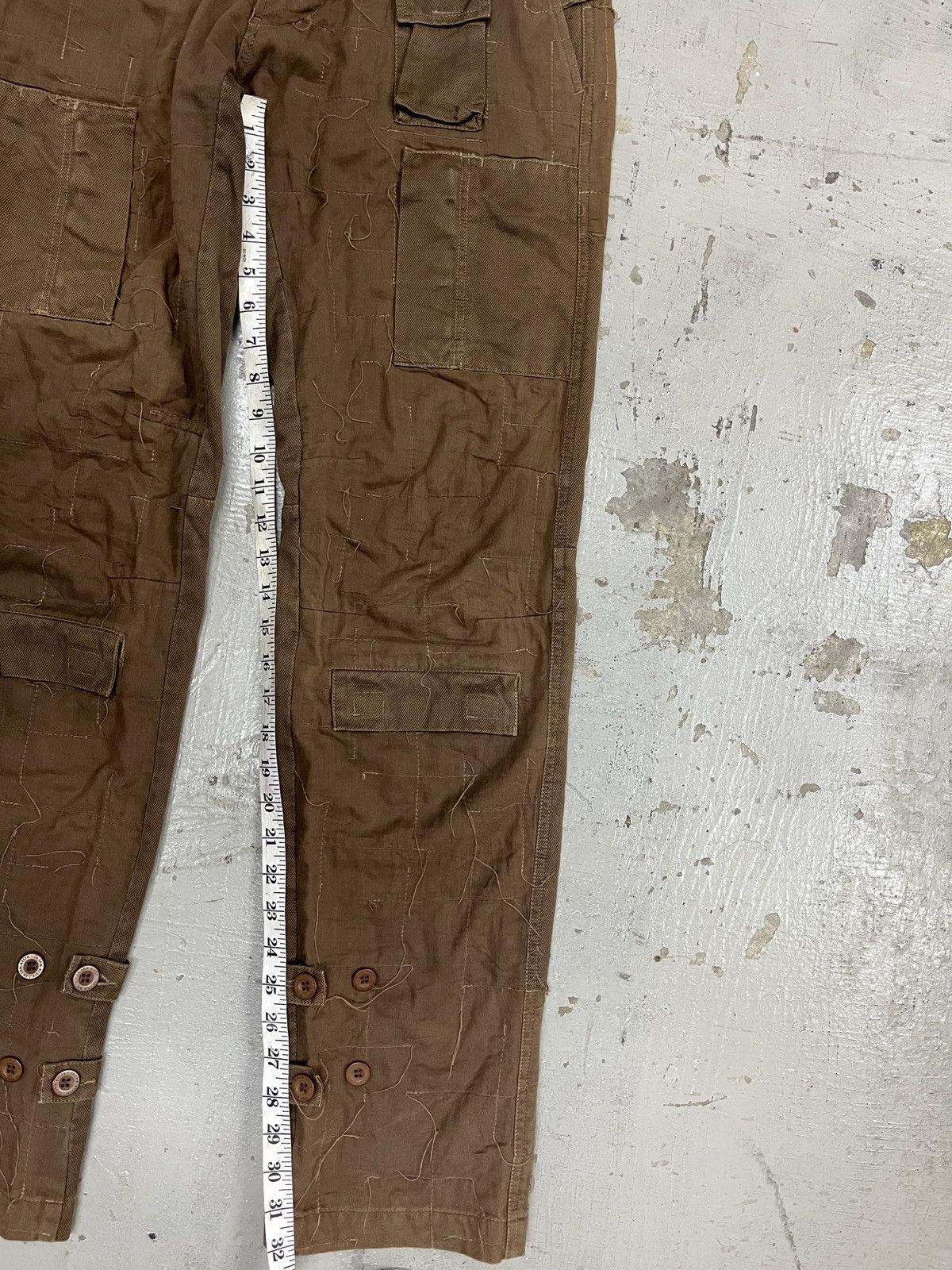 Greg Lauren In The Attic Bondage Cargo Hemp Patchwork Greg Lauren Style Size US 33 - 12 Thumbnail