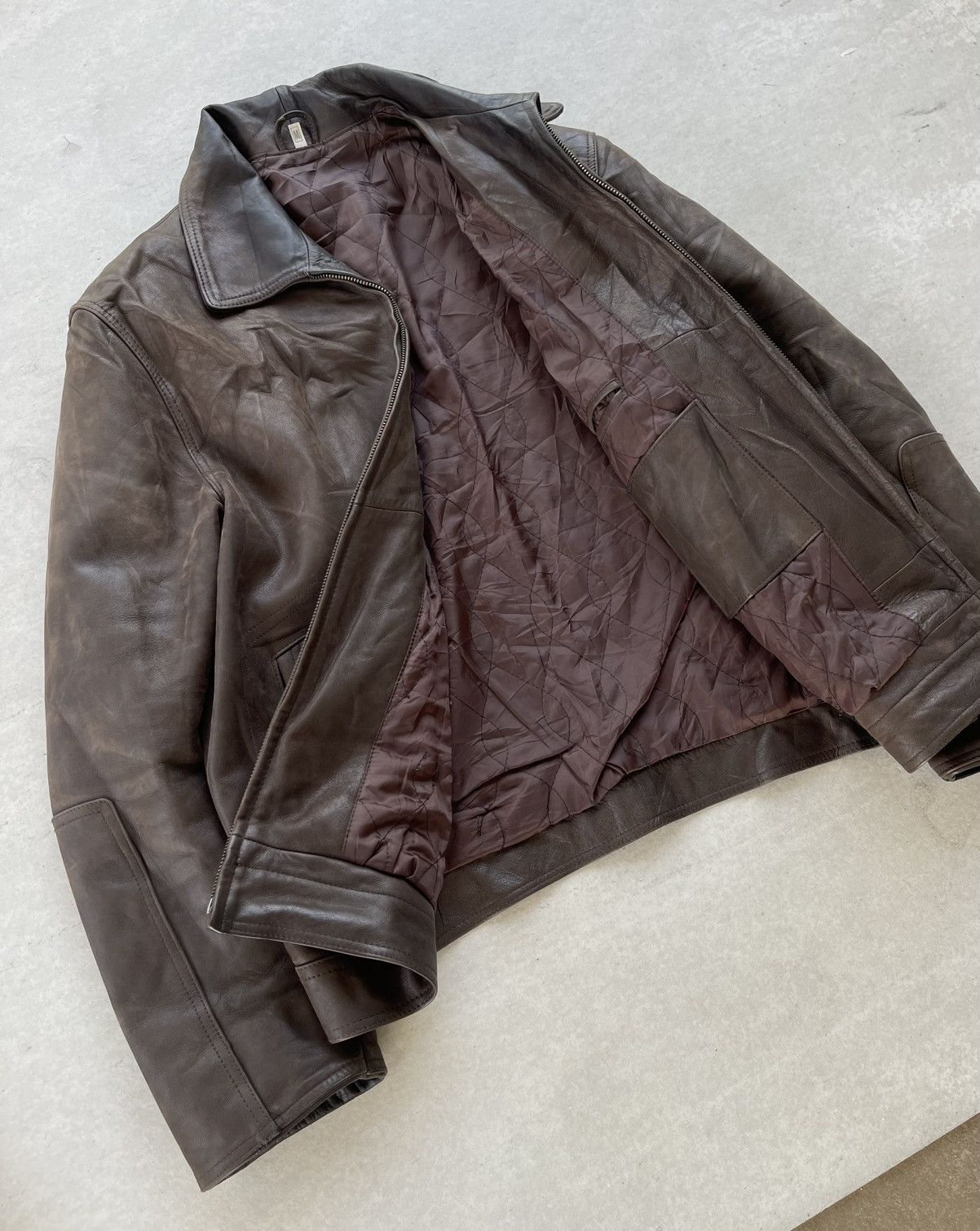 Japanese Brand 🔥Vintage Dicano Italy Real Lamb Leather Jacket Size US M / EU 48-50 / 2 - 7 Thumbnail