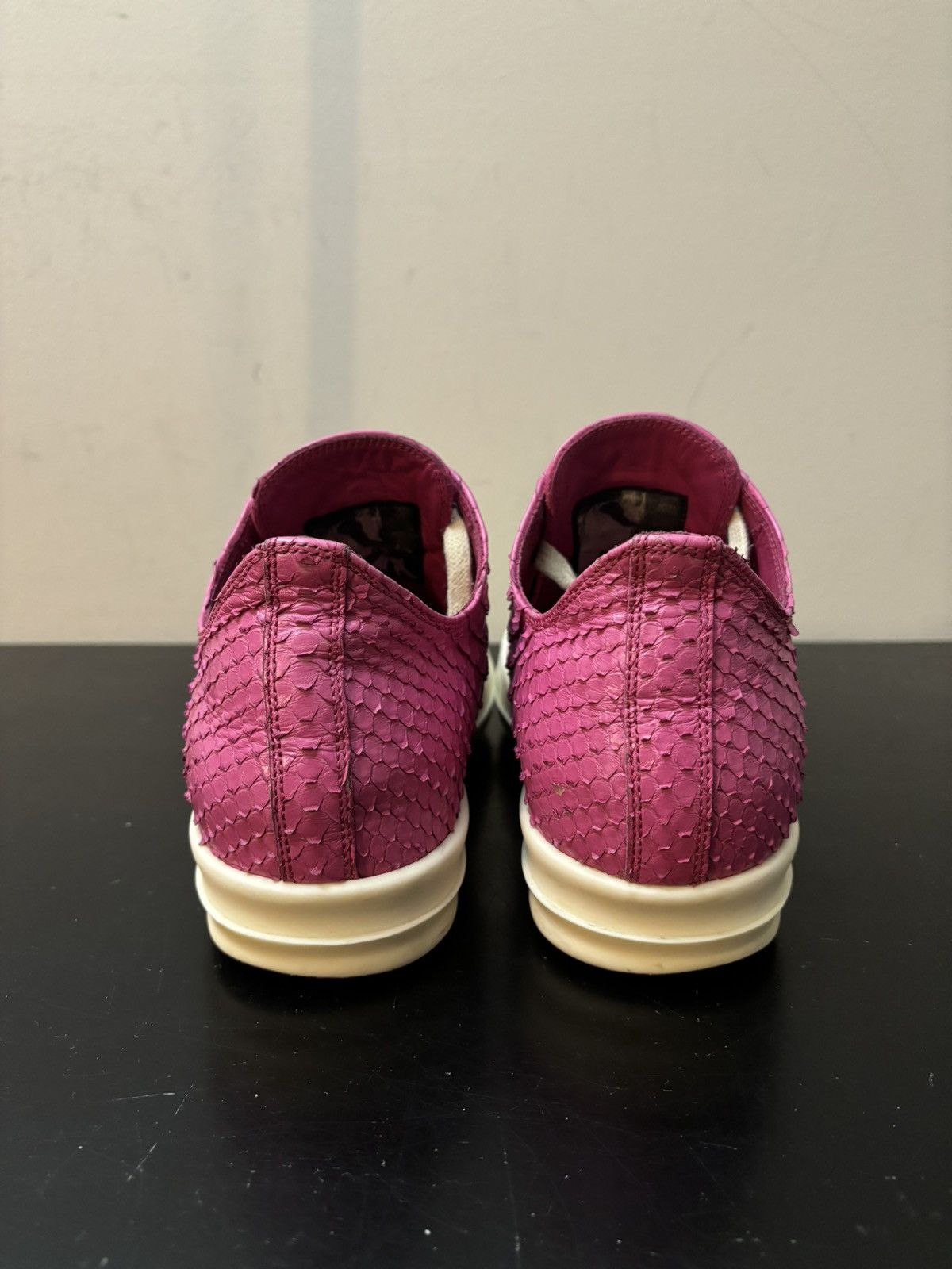 Rick Owens Rick Owens Python Skin Ramones Pink Milk White Size US 7 / EU 40 - 5 Thumbnail
