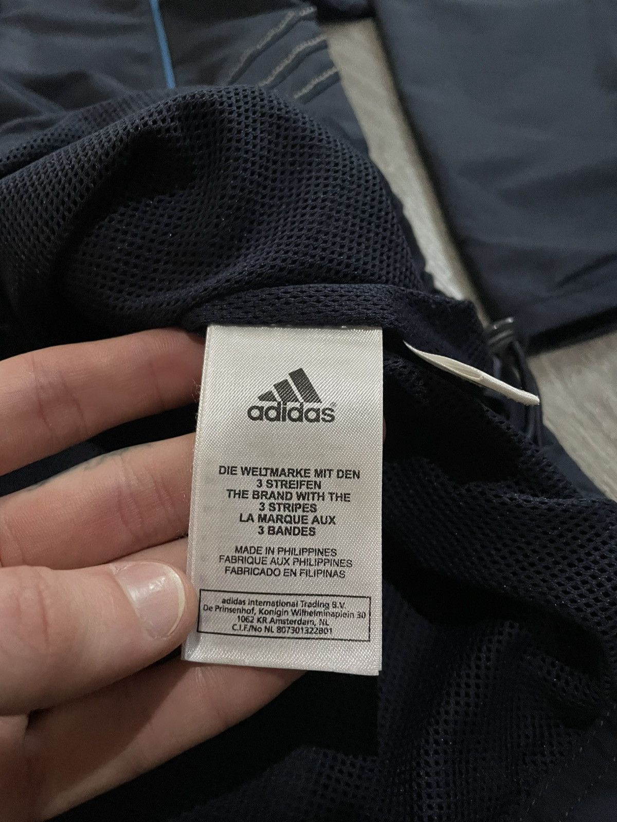 Adidas Vintage 00s Adidas Reflective 3 Stripes Nylon Track Jacket Size US L / EU 52-54 / 3 - 16 Thumbnail