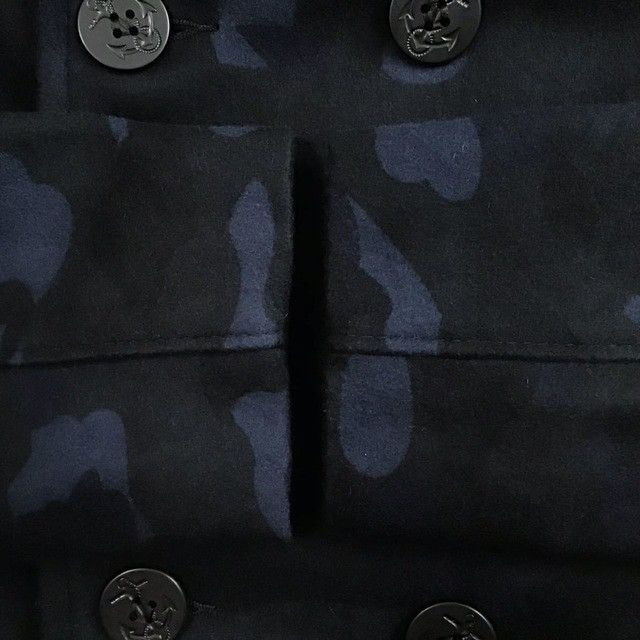 Bape × Schott 2012 SCHOTT × BAPE camo Melton wool peacoat a bathing ape Size US XL / EU 56 / 4 - 4 Thumbnail