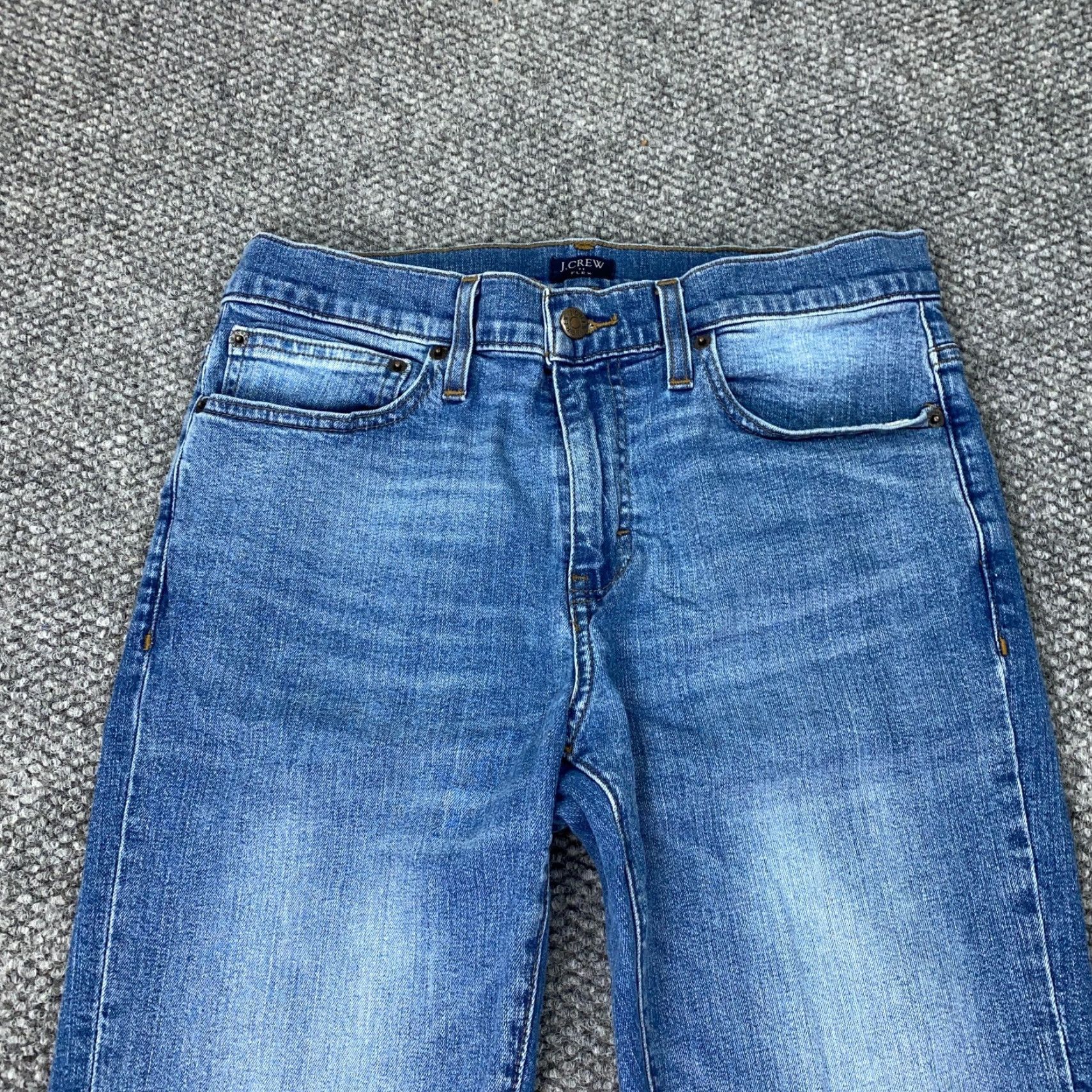 J.Crew J.CREW Jeans Slim Fit 30x31 Denim Blue Stretch Modern Straight Mens Size US 30 / EU 46 - 2 Thumbnail