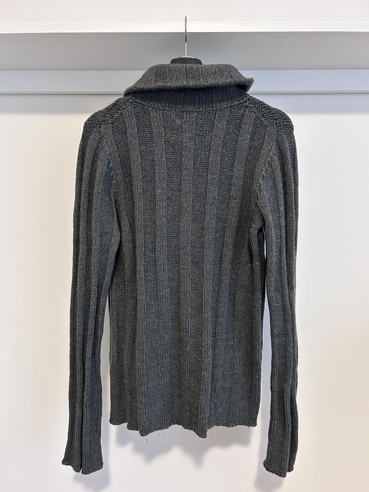 Dolce & Gabbana Dolce&Gabbana Archive Hidden Button-Up High Neck Wool Jumper Size US M / EU 48-50 / 2 - 3 Thumbnail
