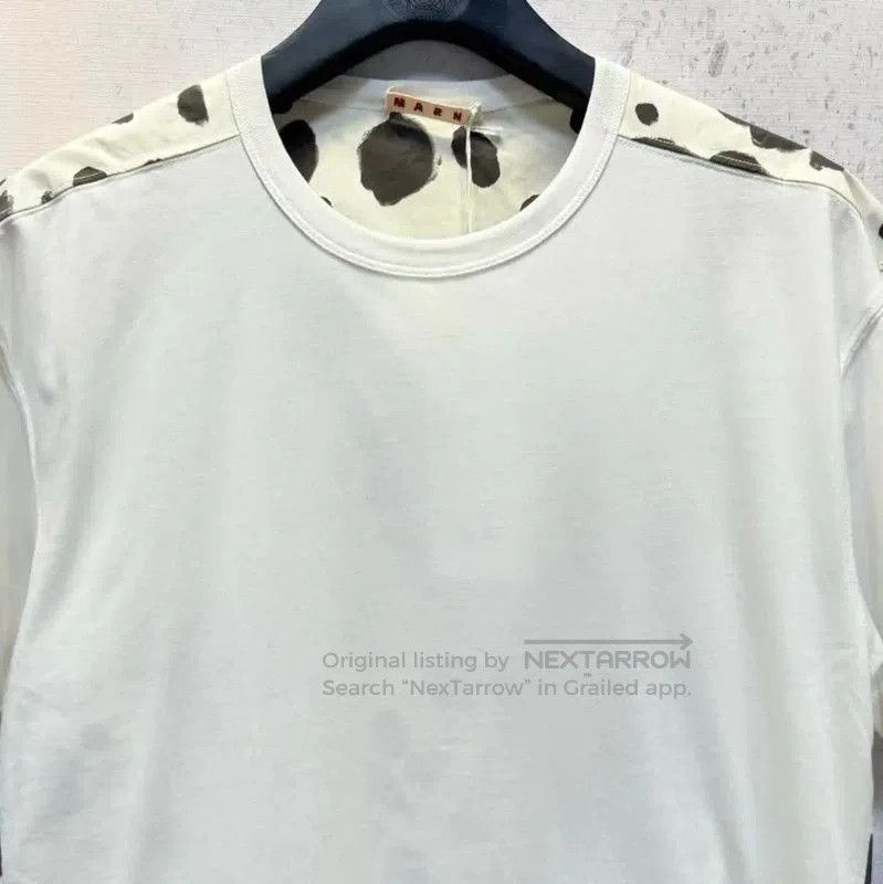 Marni Marni White Cotton Men’s T-Shirt with Print . Size US L / EU 52-54 / 3 - 4 Thumbnail